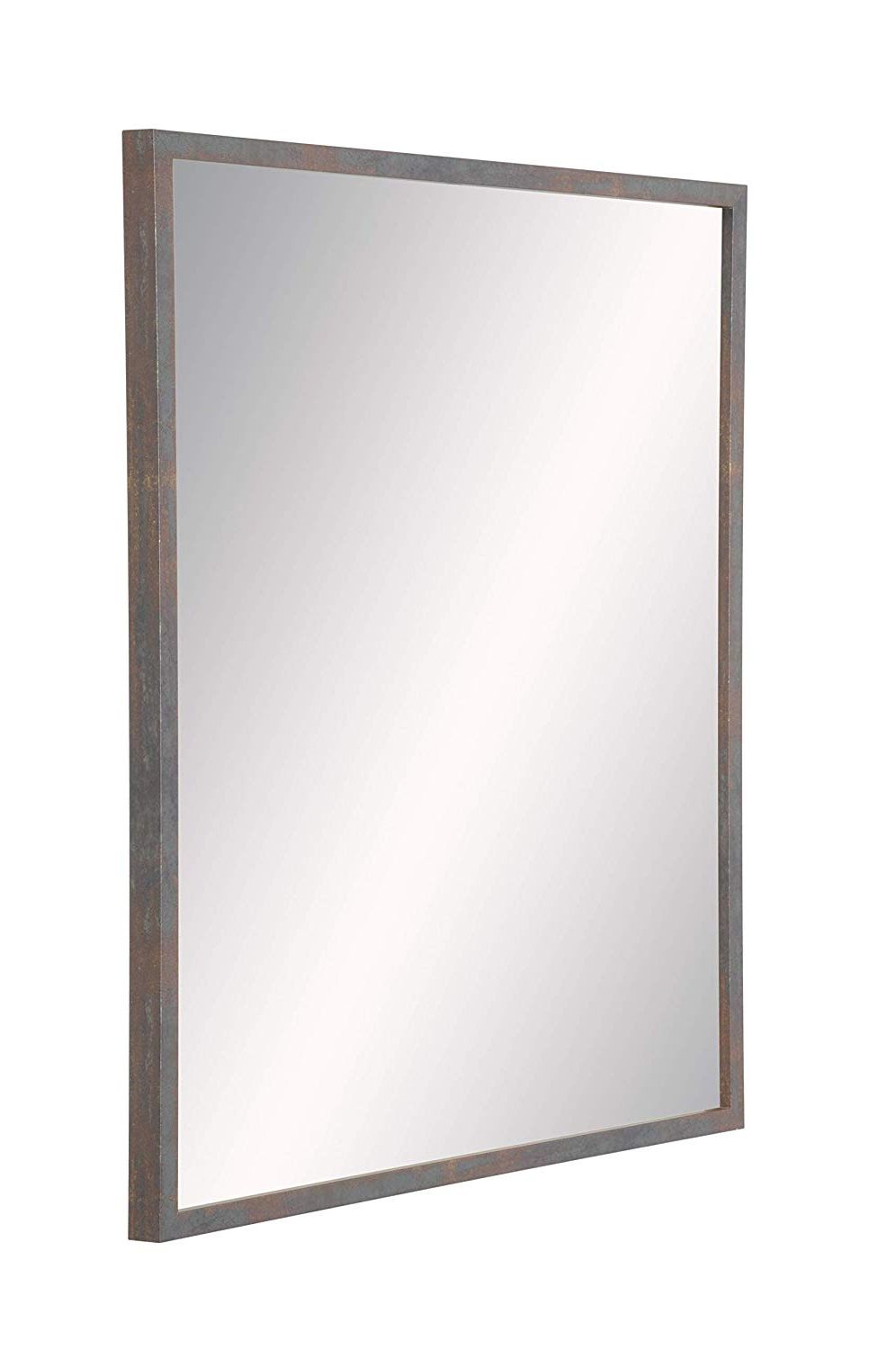 Industrial Wall Mirrors Intended For Popular Amazon: Brandtworks Modern Industrial Wall Mirror: Home & Kitchen (View 10 of 20)