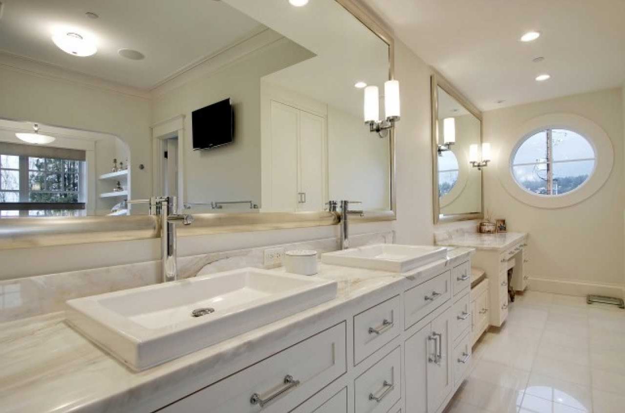 Large Bathroom Wall Mirrors Throughout Most Up To Date Terrific Large Bathroom Vanity Mirror Large Bathroom Wall Mirror (View 3 of 20)