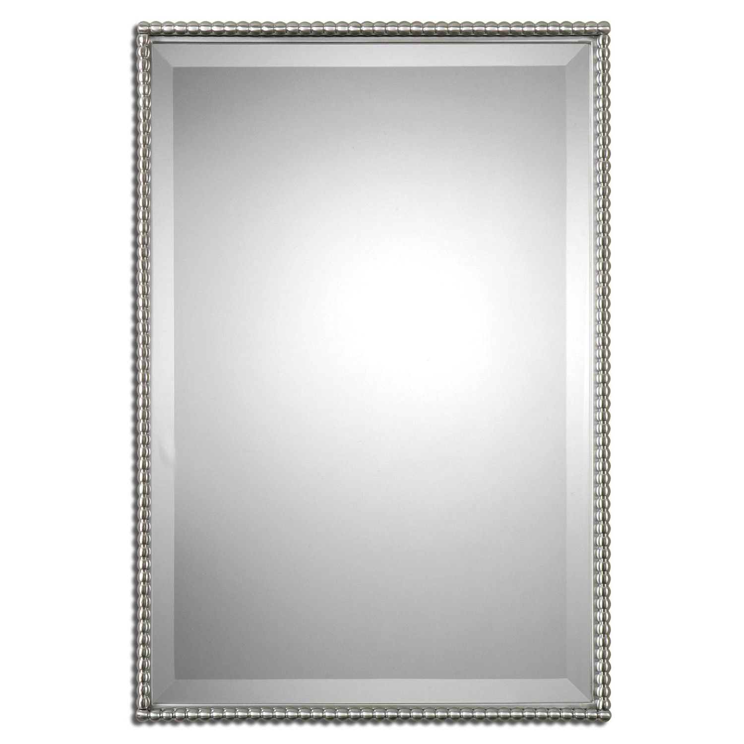 Large Silver Framed Wall Mirror With Regard To 2019 Top 34 Blue Ribbon Brushed Nickel Bathroom Mirror Sherise (Photo 10 of 20)