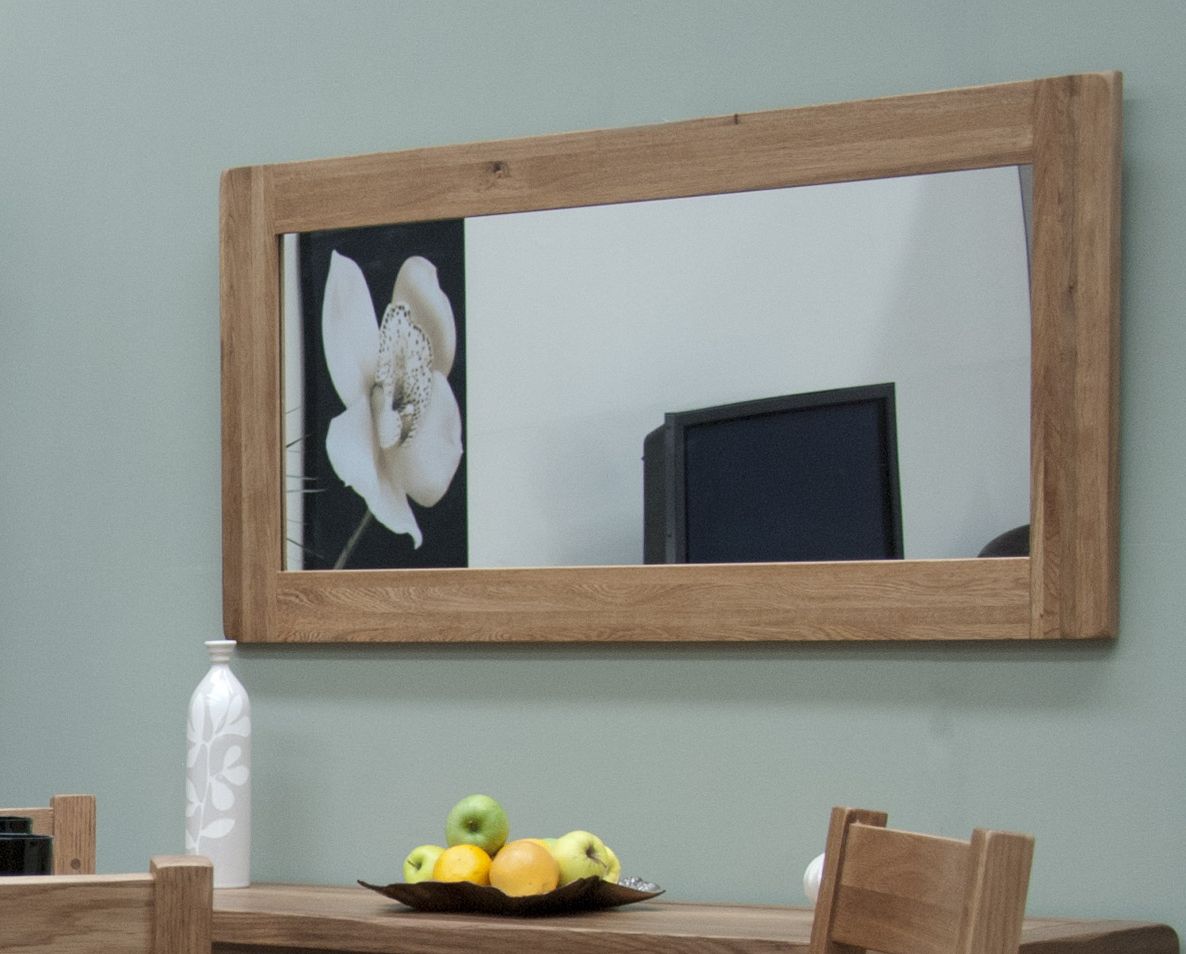 Large Wall Mirrors For Living Room With Well Known Details About Brooklyn Solid Oak Hallway Living Room Furniture Large Wall  Mirror (View 16 of 20)
