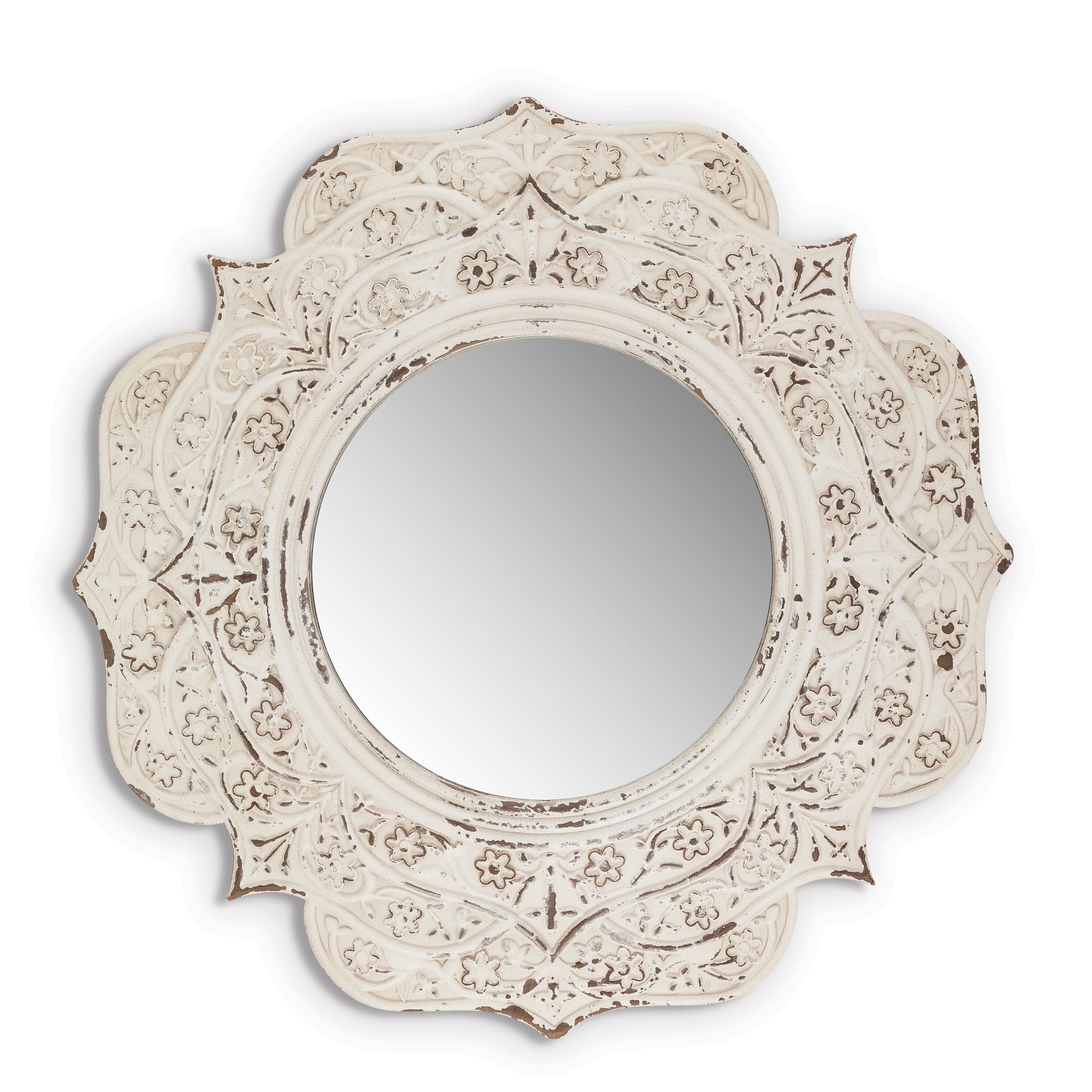 Latest Mcgreevy Medallion Accent Mirror Throughout Medallion Accent Mirrors (View 3 of 20)