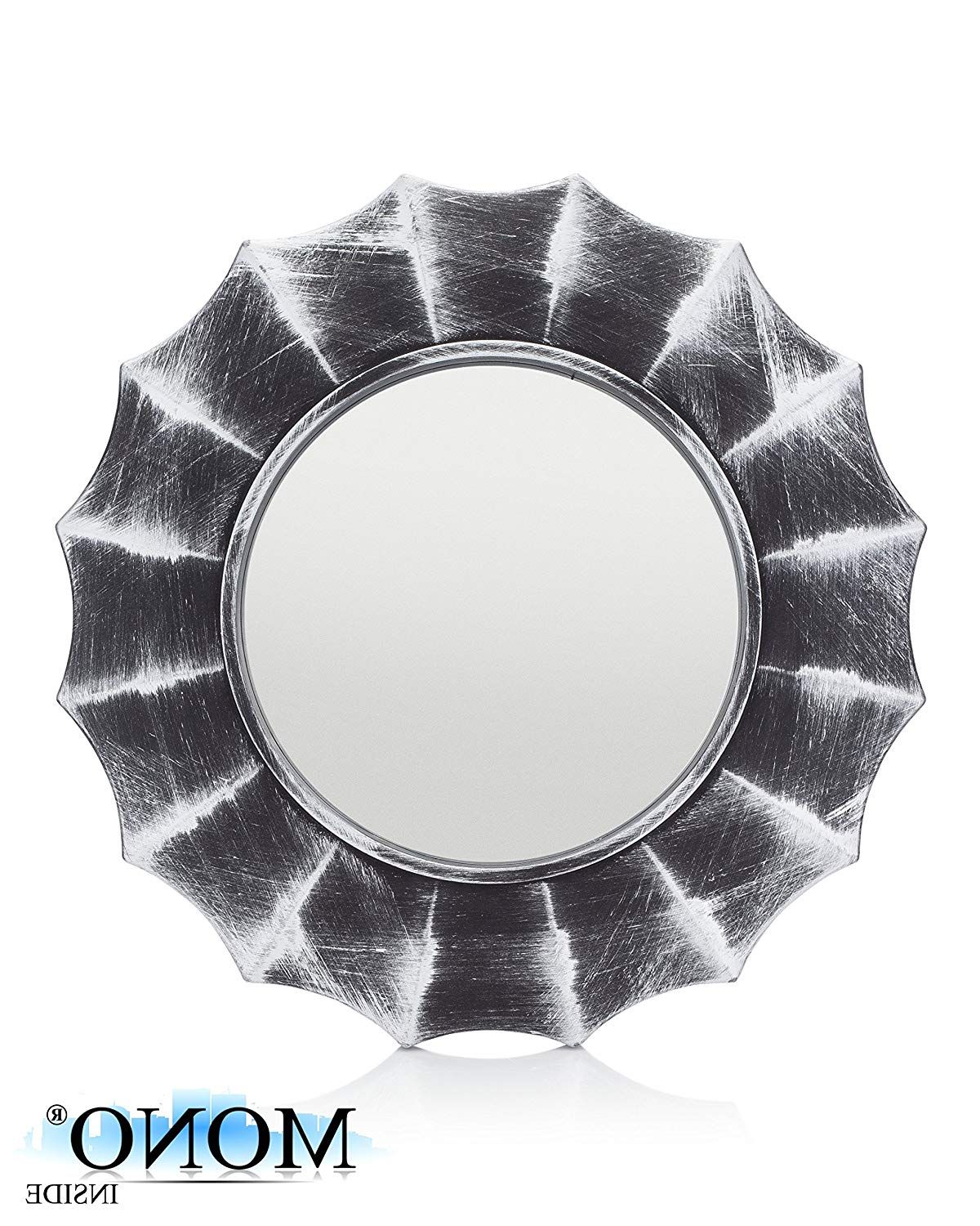 Latest Small Vintage Wall Mirrors For Details About Vintage Wall Mount Mirror Small Framed Decorative Oval Silver  Antique Mirror (View 16 of 20)