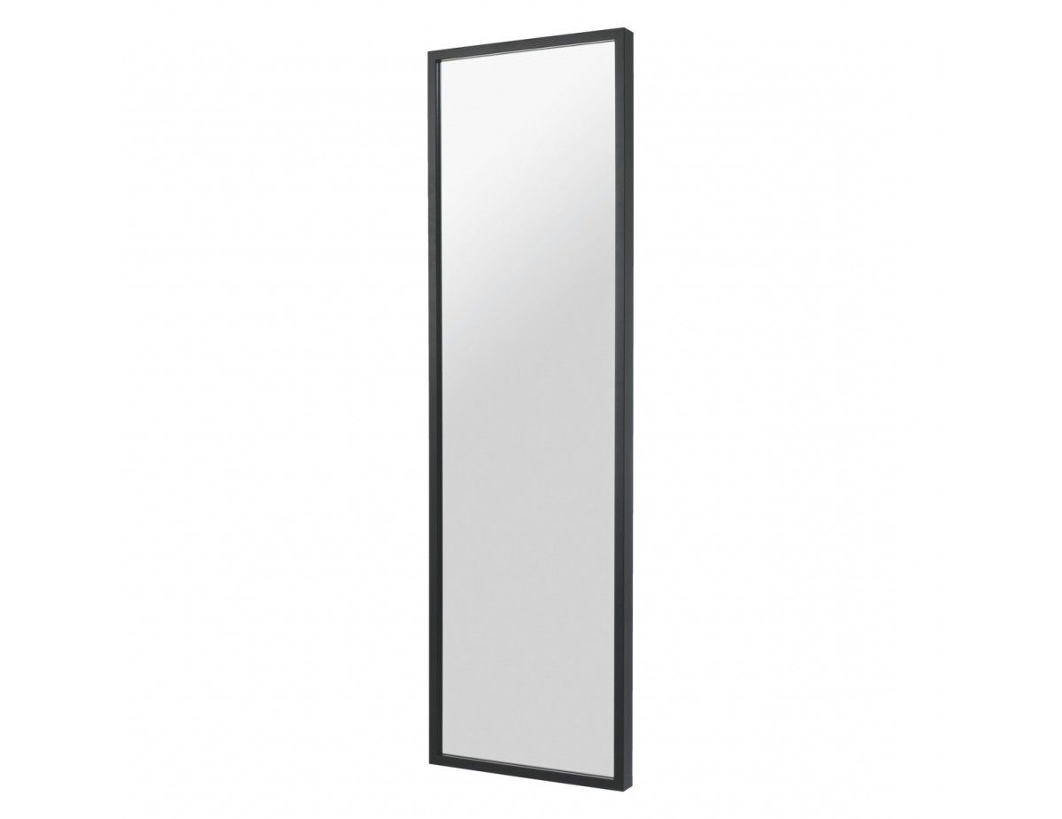 Latest White Long Wall Mirrors Pertaining To Dark Birch 40 X 140cm Black Full Length Wall Mirror (View 13 of 20)