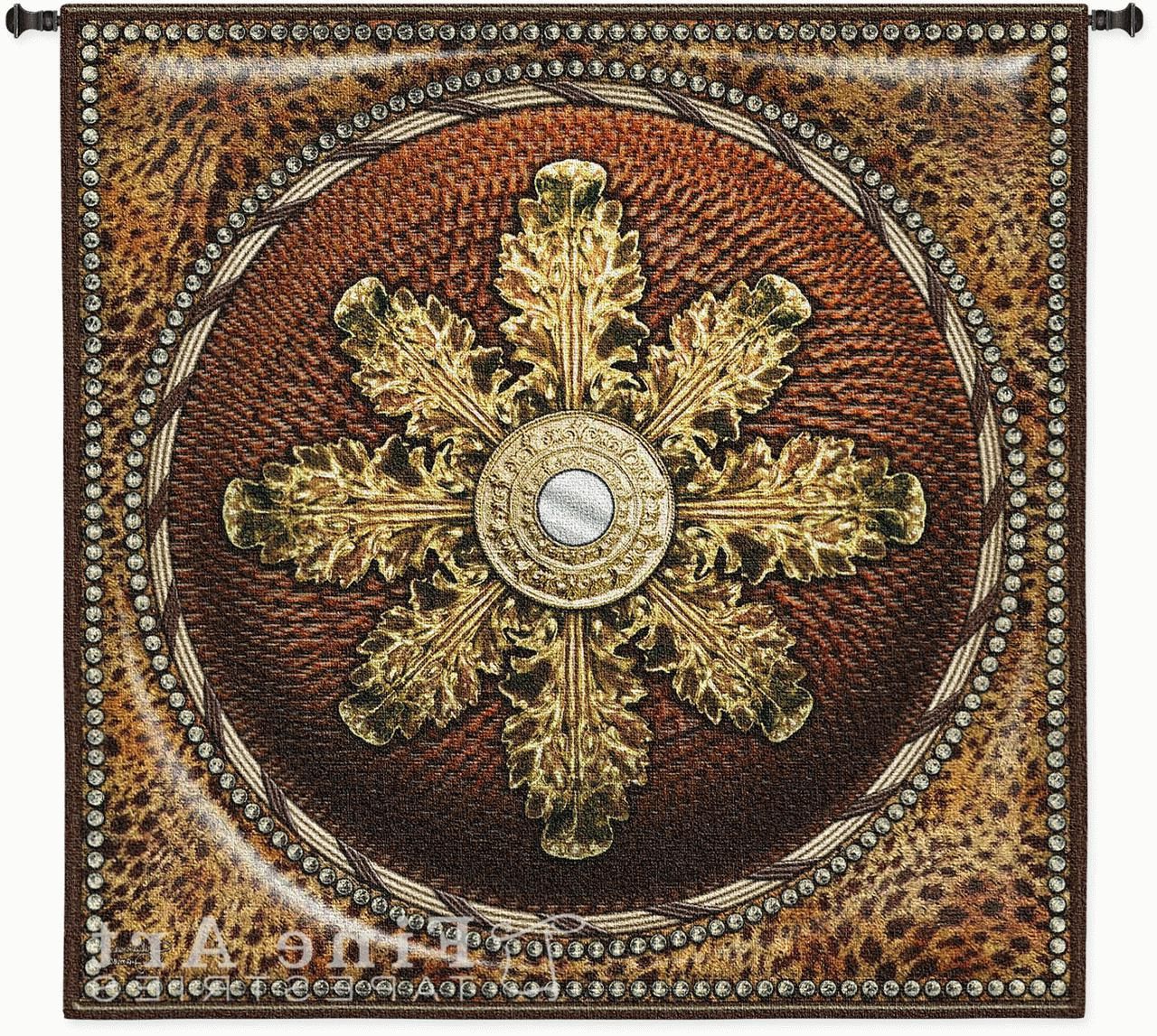 Leopard Mirror Ornamental Tapestry Wall Hanging – Ethnic Motif, H45 In Widely Used Leopard Wall Mirrors (Photo 20 of 20)