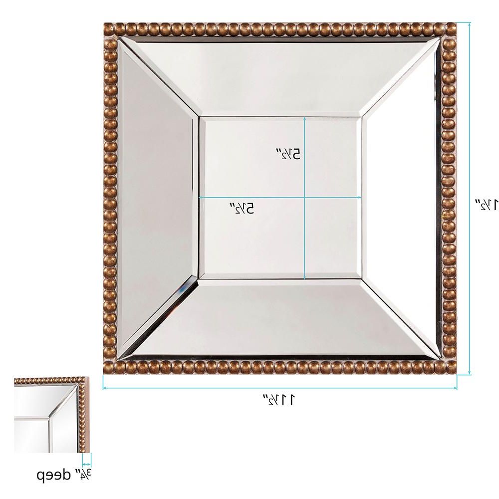 Lidya Frameless Beveled Wall Mirrors With Regard To Favorite Lydia Square Mirror 99076 – The Home Depot (View 17 of 20)