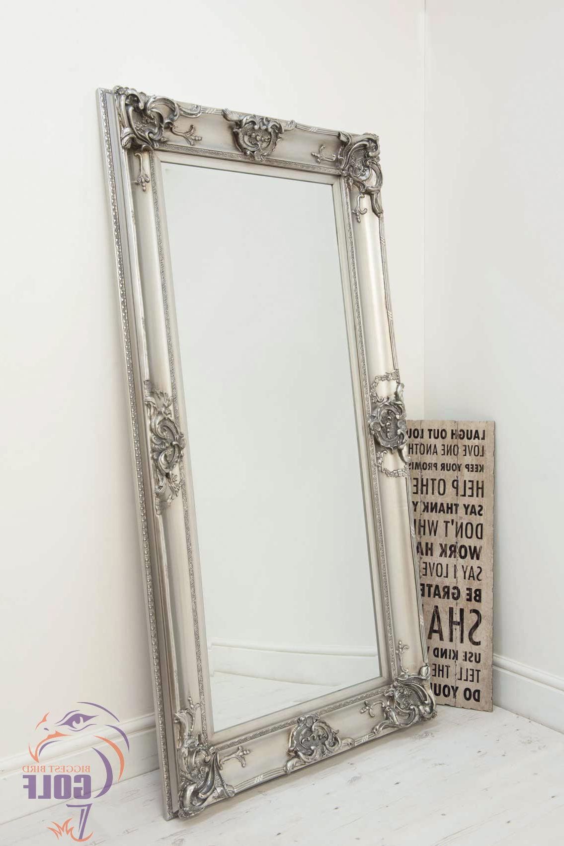 Massive Wall Mirrors Pertaining To Most Up To Date Details About Beautiful Large Silver Decorative Ornate Wall Mirror 6ft X  3ft 183 X 91cm (View 7 of 20)