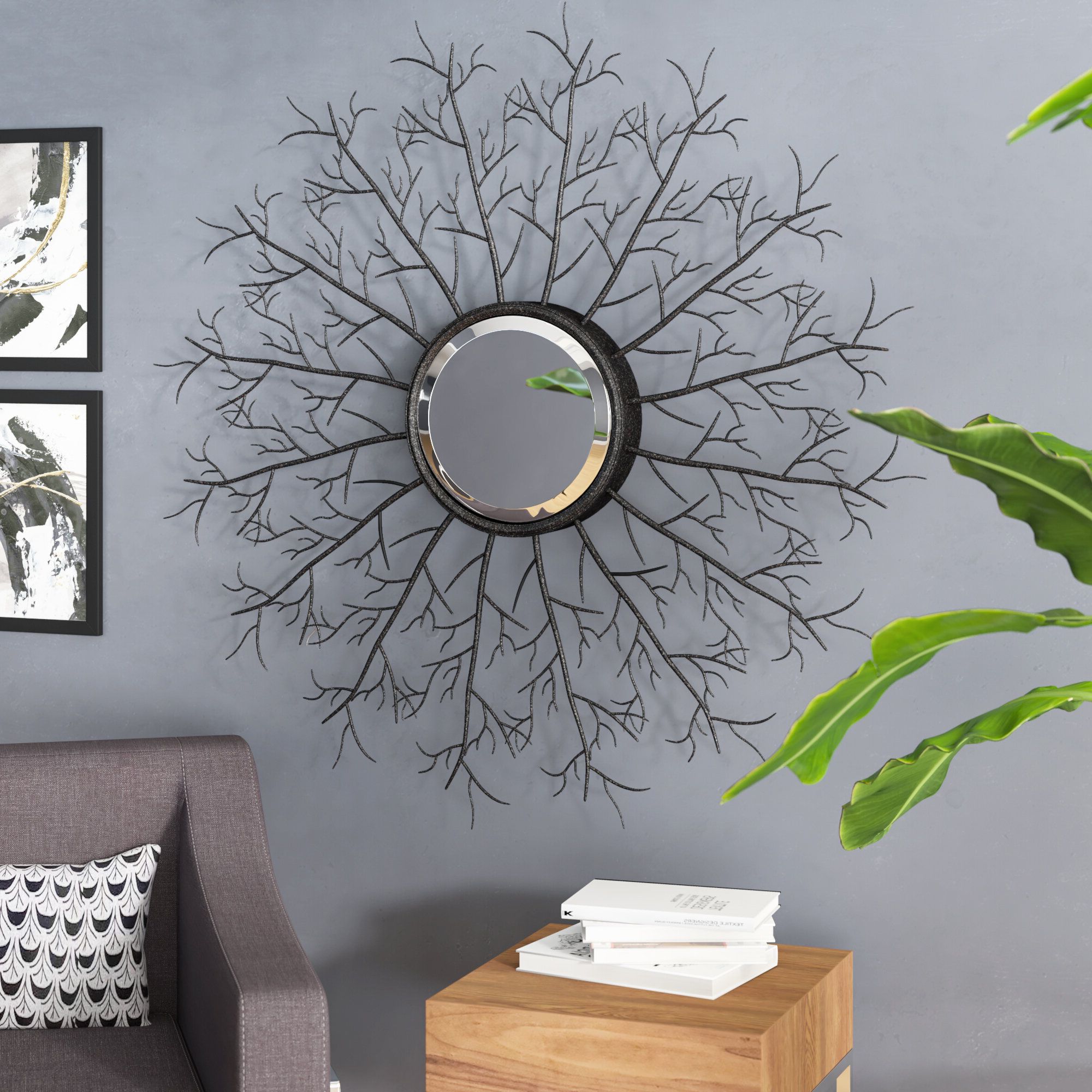 Metal Branch Wall Mirror Pertaining To 2019 Cromartie Tree Branch Wall Mirrors (View 3 of 20)