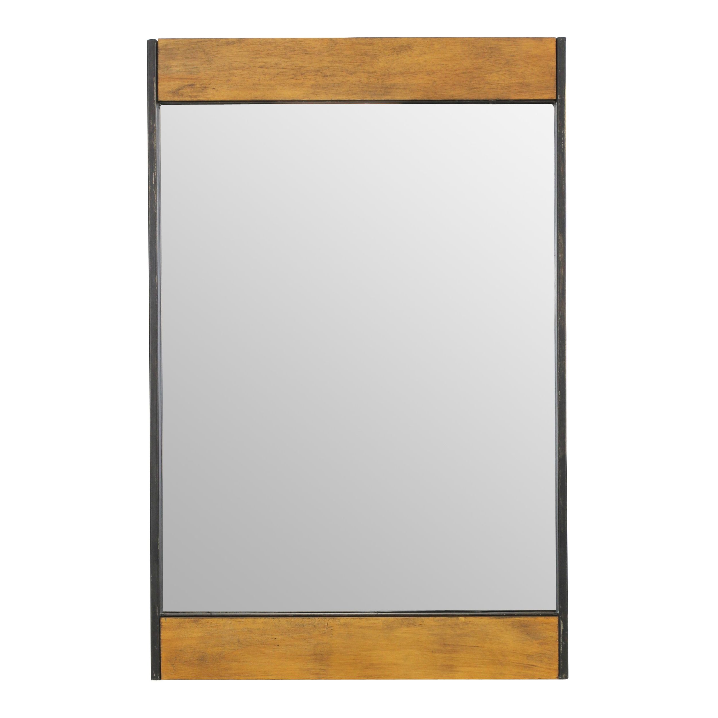 Miranda Wood And Metal Wall Mirror Throughout Popular Derick Accent Mirrors (View 6 of 20)