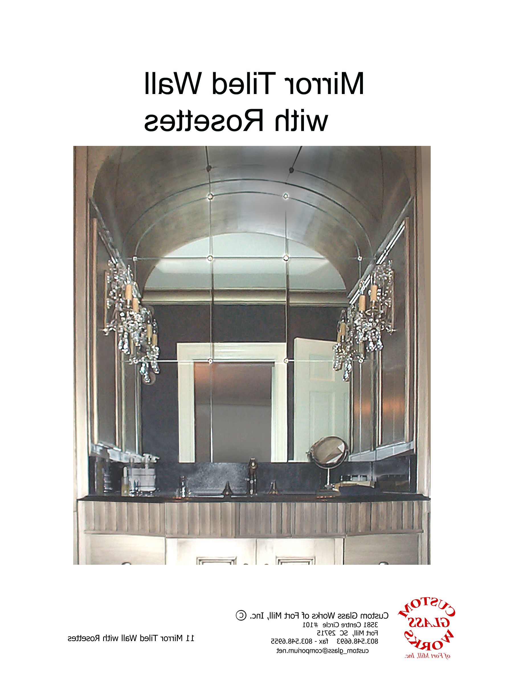 Most Current Rosette Wall Mirrors Throughout Custom Glass Works Of Fort Mill, Sc – Serving North And South Carolina (View 17 of 20)