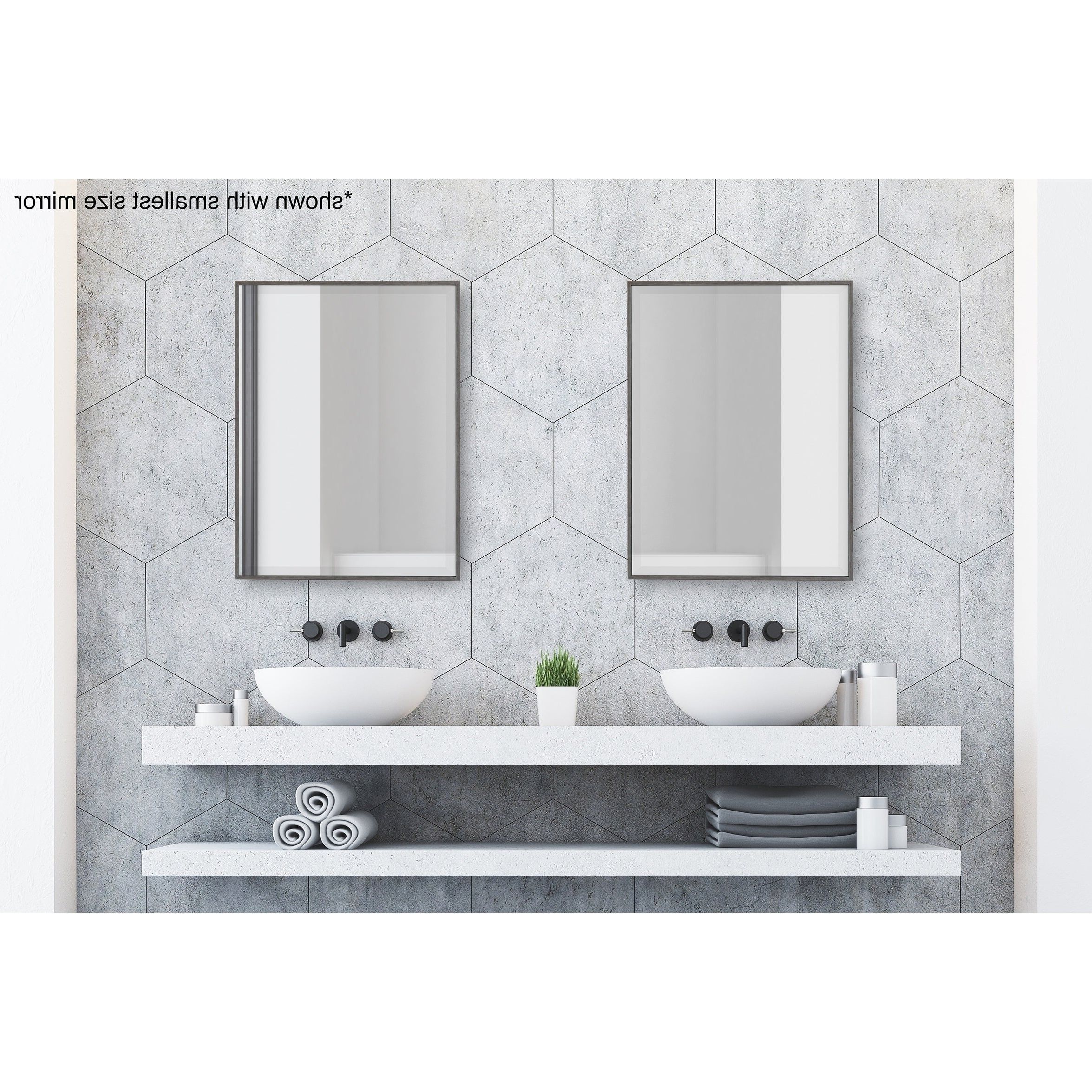 Most Recent Shop Rhodes Framed Decorative Rectangle Wall Mirror – On Sale – Free Pertaining To Framing Bathroom Wall Mirrors (View 14 of 20)