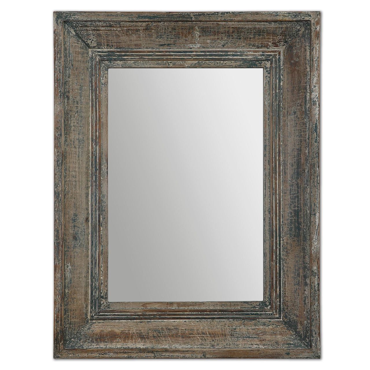 Most Up To Date Aged Teal Blue Green Wall Mirror (View 4 of 20)