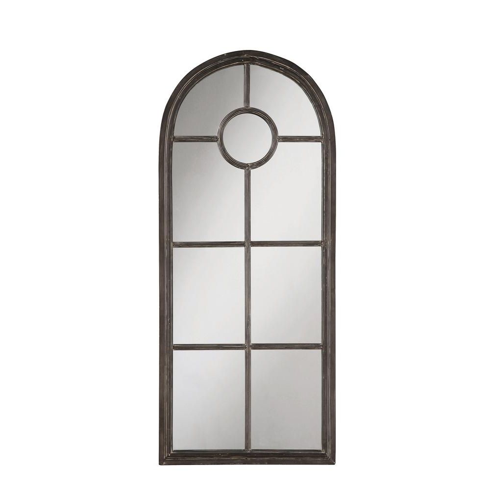 Most Up To Date Arched Distressed Black Metal Decorative Wall Mirror Intended For Arched Wall Mirrors (View 17 of 20)