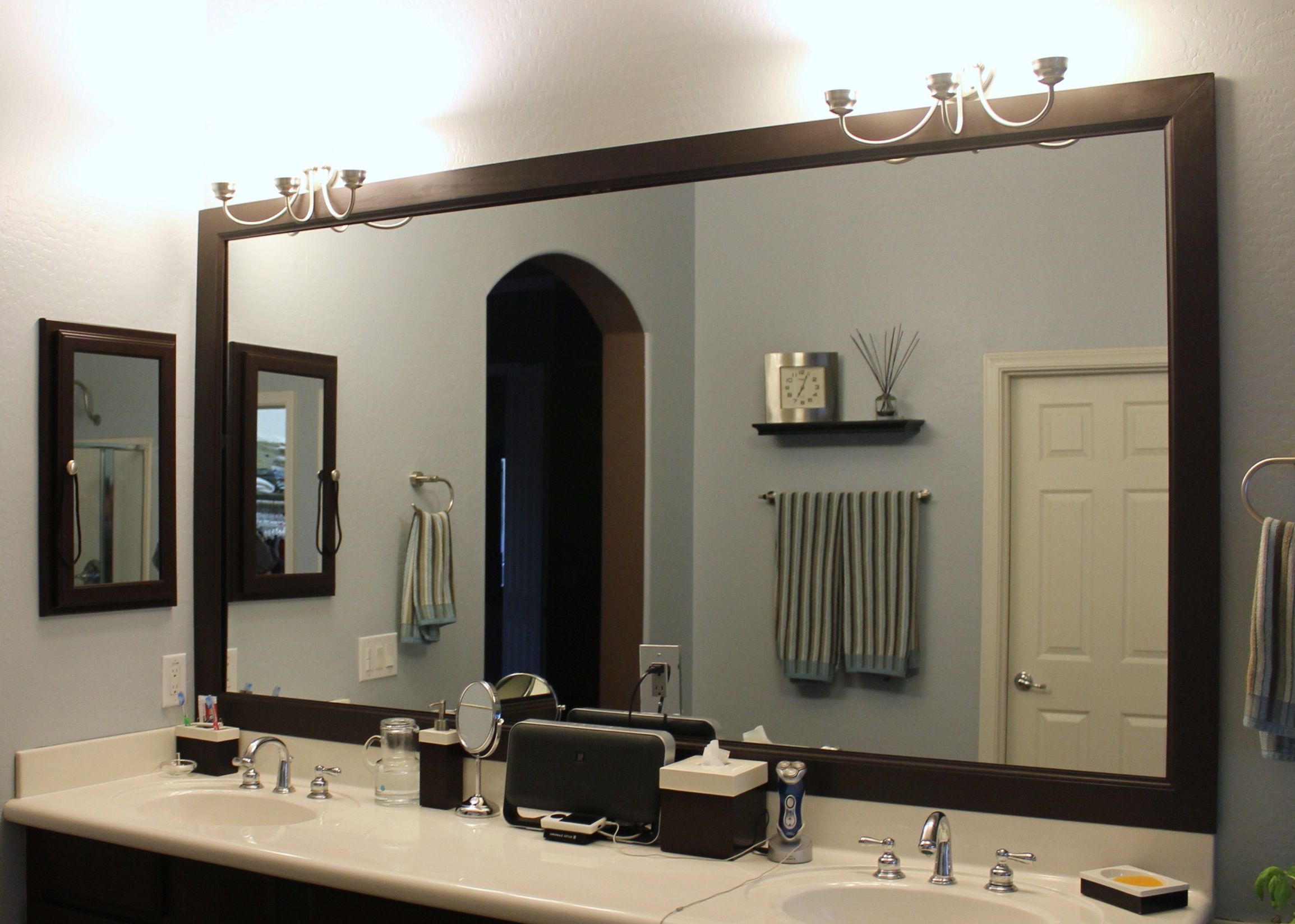 Newest Framing Bathroom Wall Mirrors Pertaining To Delightful Framed Mirrors For Bathrooms Ideas – Kiakiyo (View 12 of 20)