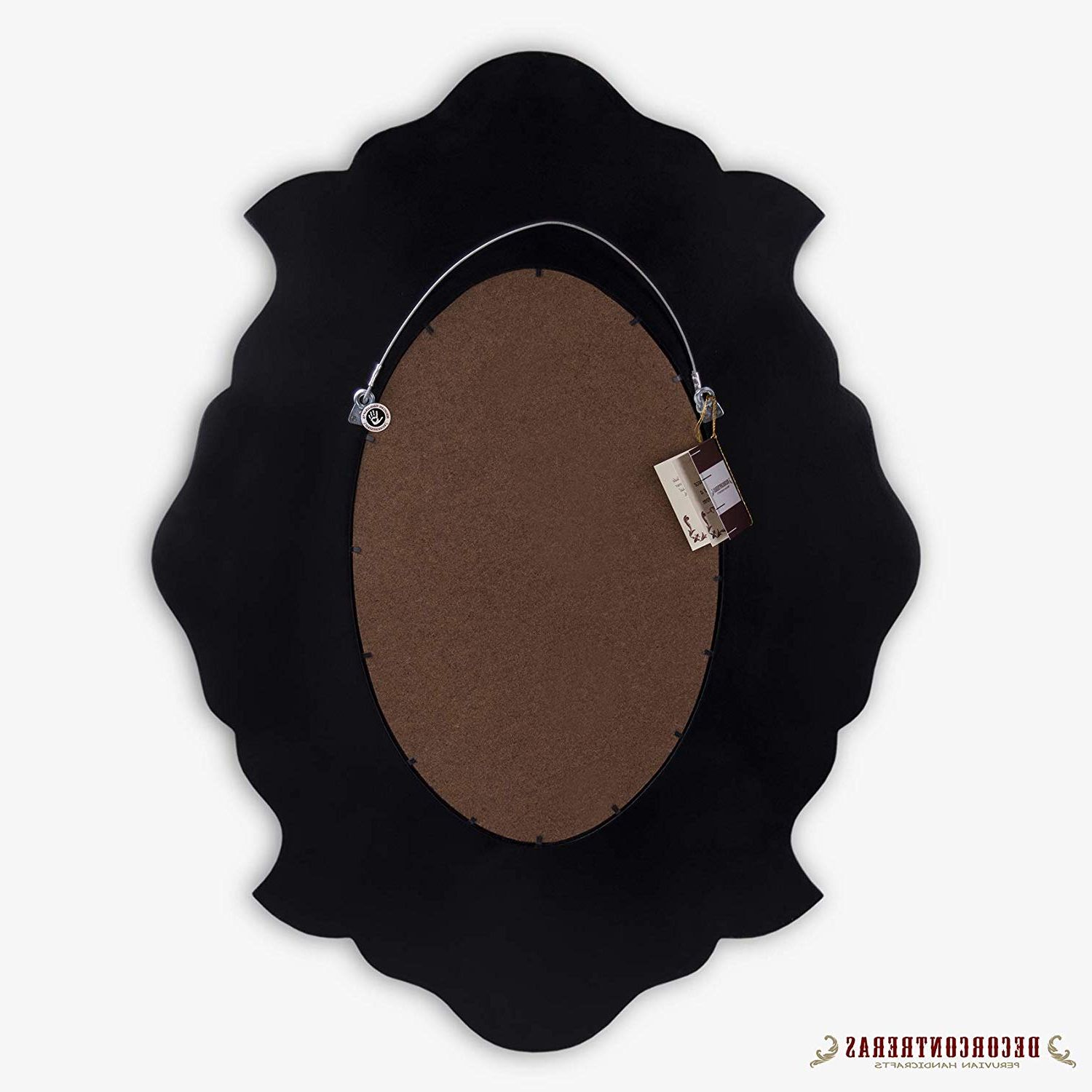 Oval Metallic Accent Mirrors Pertaining To Well Known Gold Oval Accent Wall Mirror, Decorative Oval Mirror For Wall (View 20 of 20)