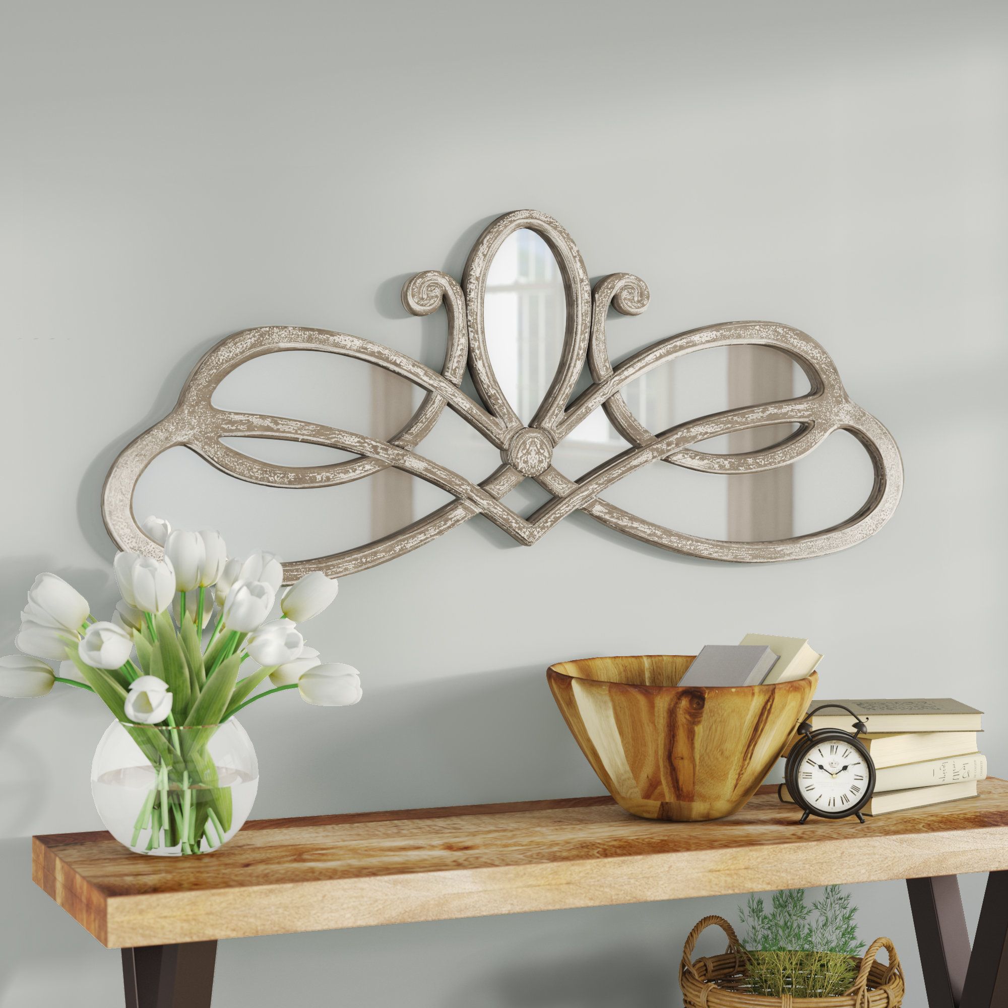Polito Cottage/country Wall Mirrors Intended For Best And Newest Polen Traditional Wall Mirror (View 4 of 20)
