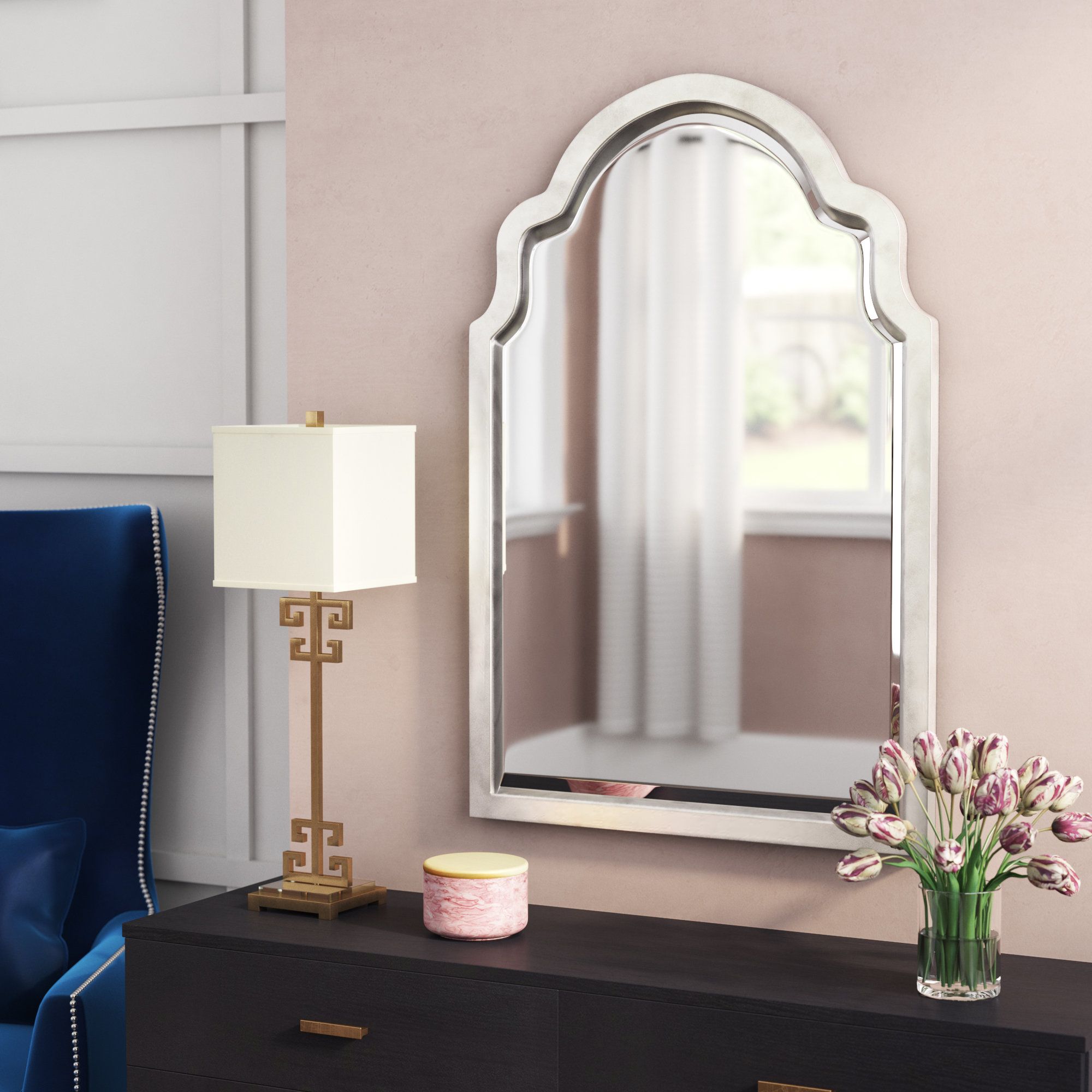 Popular Arched Wall Mirrors Regarding Clariandra Silver Arched Wall Mirror (View 15 of 20)