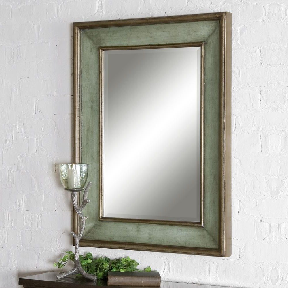 Popular Green Wall Mirrors Pertaining To 36 In. X 26 In (View 12 of 20)