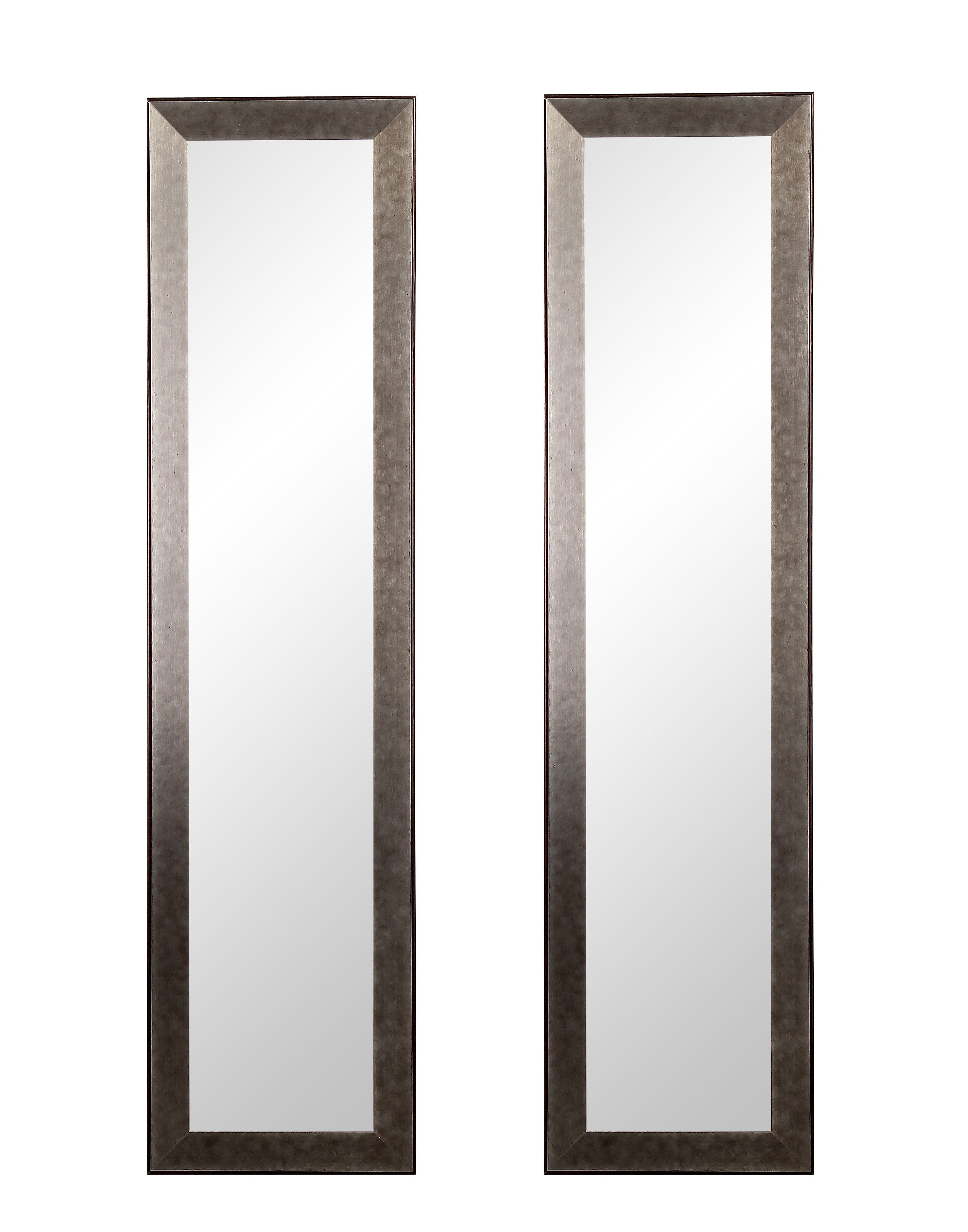 Popular Industrial Full Length Mirrors Regarding Beier Industrial Metal Slim Full Length Mirror Set (View 8 of 20)