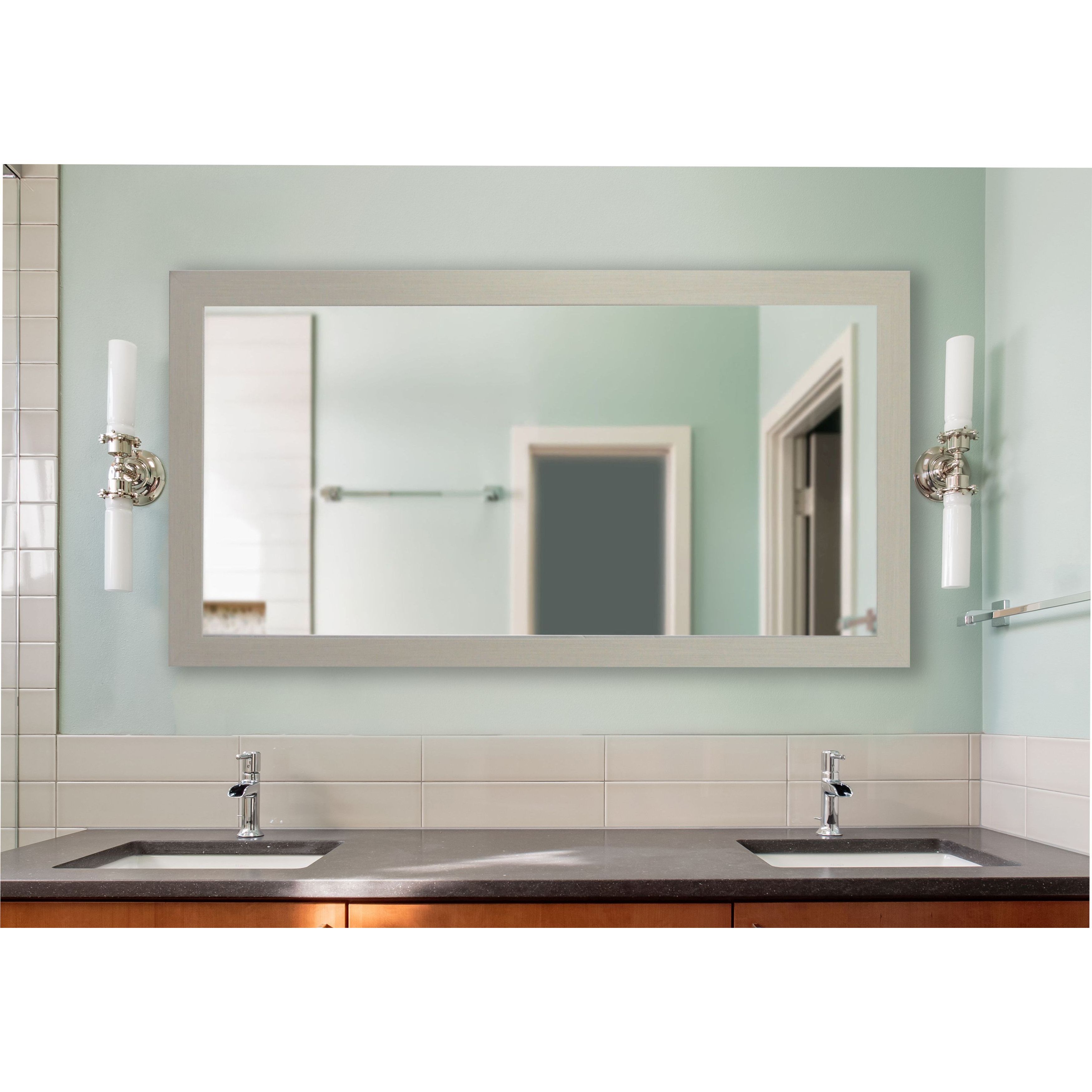 Popular Ivory Wall Mirrors Pertaining To American Made Extra Large Arctic Ivory Vanity Wall Mirror – White (View 20 of 20)