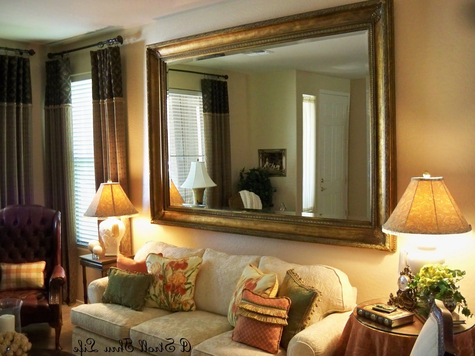 Large Wall Mirrors For Living Room: Reflection Of Style And Class