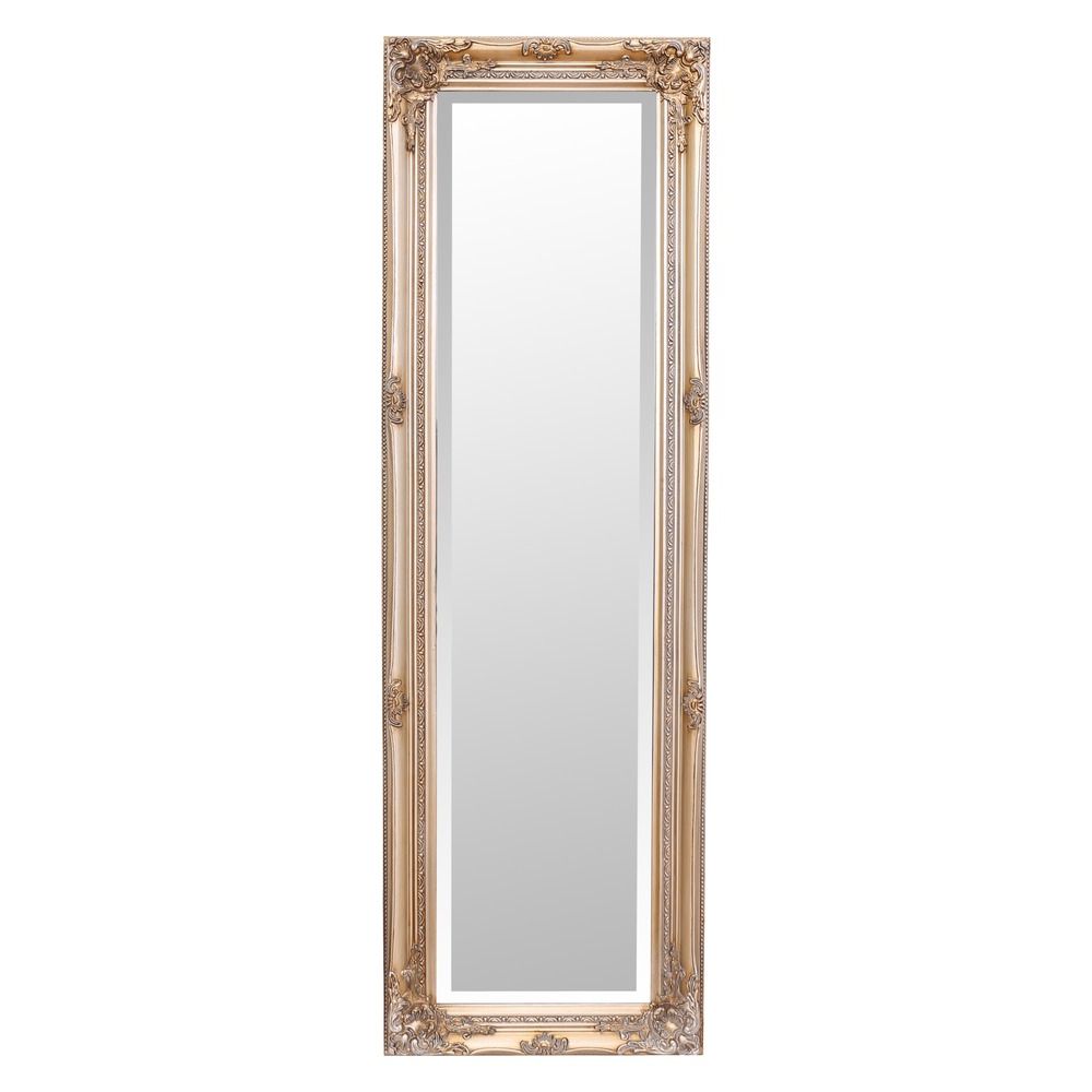 Popular Rhone Slim Wall Mirror – Antique Champagne In Slim Wall Mirrors (View 4 of 20)
