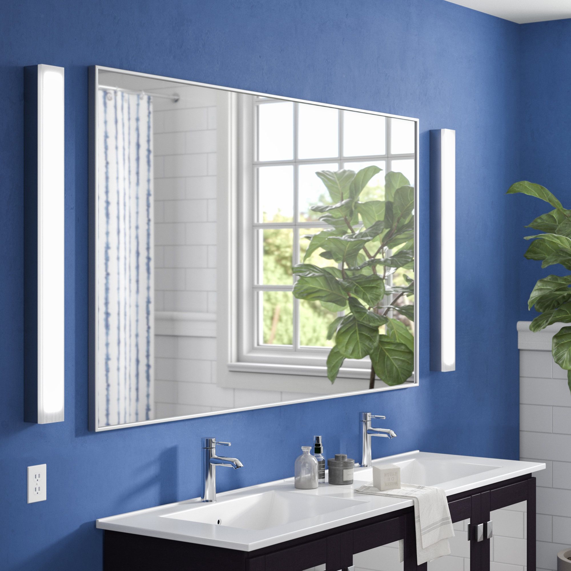Popular Wall Mirrors For Bathroom Vanities Inside Tinney Modern & Contemporary Bathroom/ Vanity Mirror (View 8 of 20)