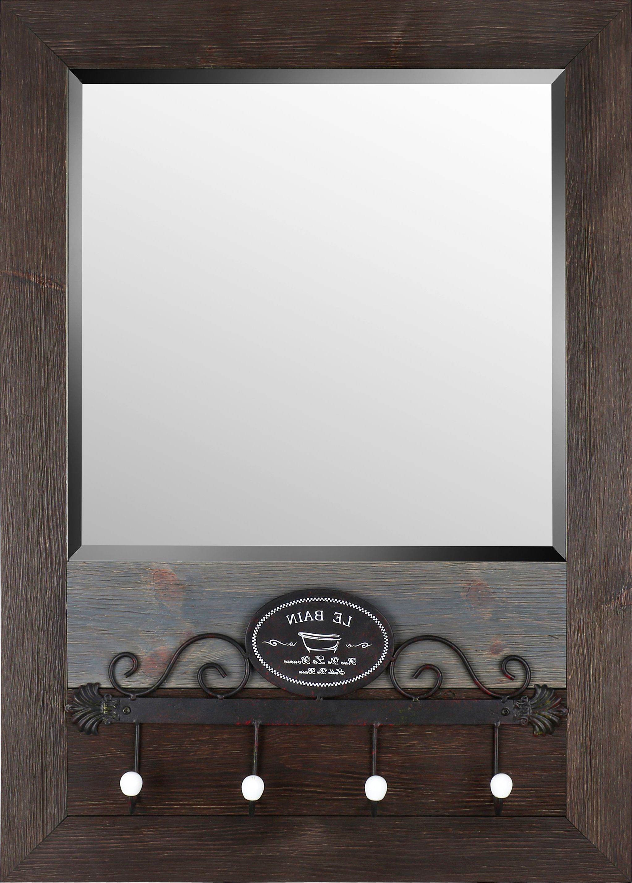 Preferred Le Bain Modern & Contemporary Beveled Shelves Accent Mirror With Regard To Rena Accent Mirrors (View 10 of 20)