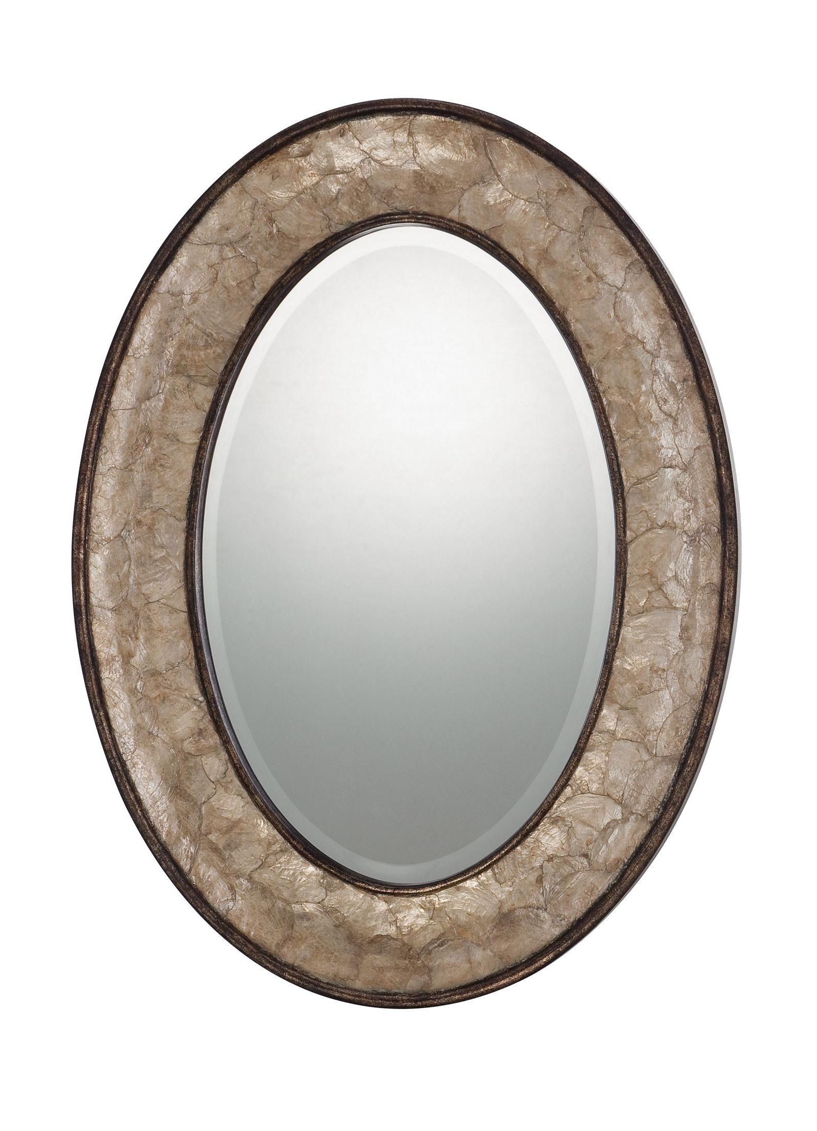 Quoizel Qr11681 Sloan 30 Oval Wall Mirror In Gold Tones Oval With Regard To Popular Oval Bathroom Wall Mirrors (View 17 of 20)