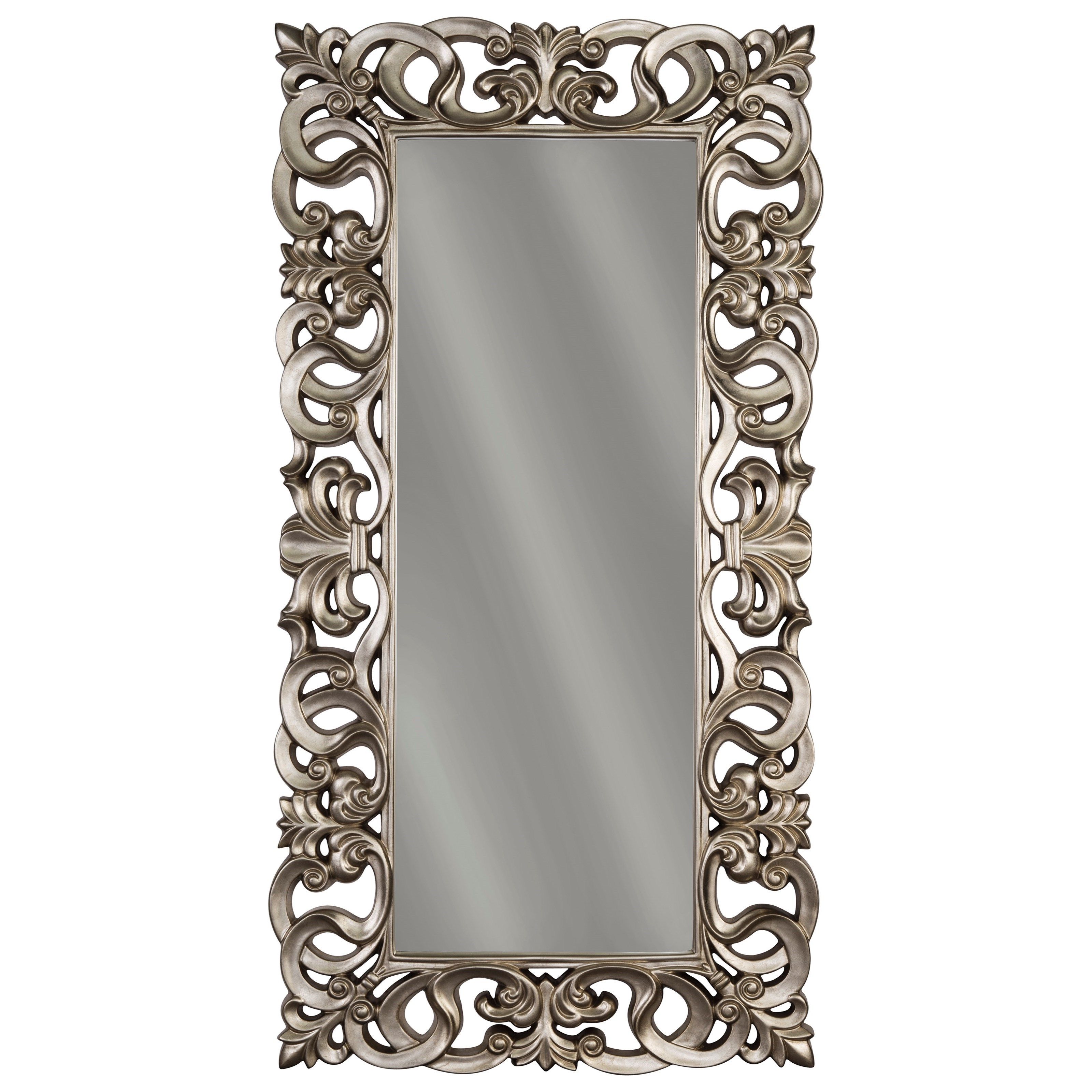 Rectangle Accent Mirrors Intended For Most Current Accent Mirrors Lucia Antique Silver Finish Accent Mirrorashley  Signature Design At Dunk & Bright Furniture (View 6 of 20)