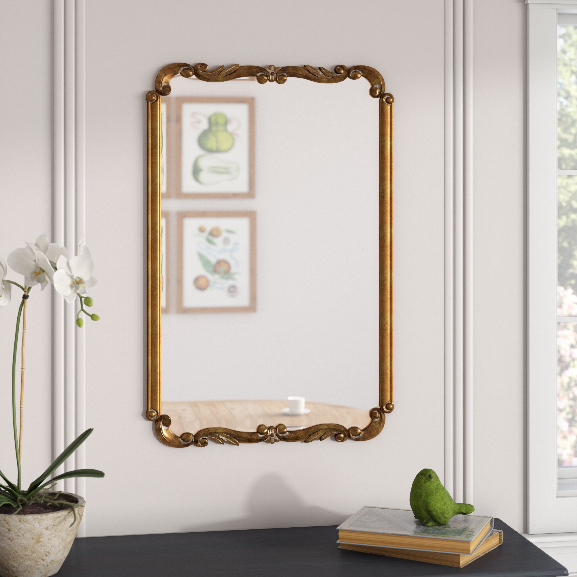 Rectangle Gold Wall Mirror In Most Recently Released Gold Wall Mirrors (Photo 1 of 20)