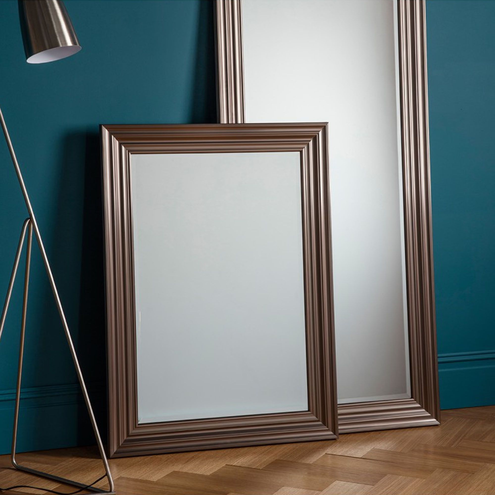 Rectangle Pewter Beveled Wall Mirrors Pertaining To Well Known Erskine Rectangle Pewter Wall Mirror (View 7 of 20)