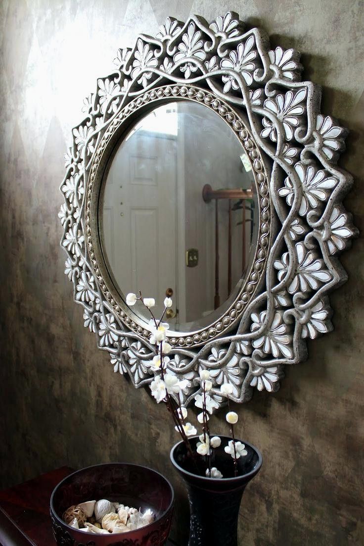 Rhinestone Wall Mirrors With Most Current Gorgeous Rhinestone Wall Mirror Best Bling Diy Images Blinged Out (Photo 10 of 20)