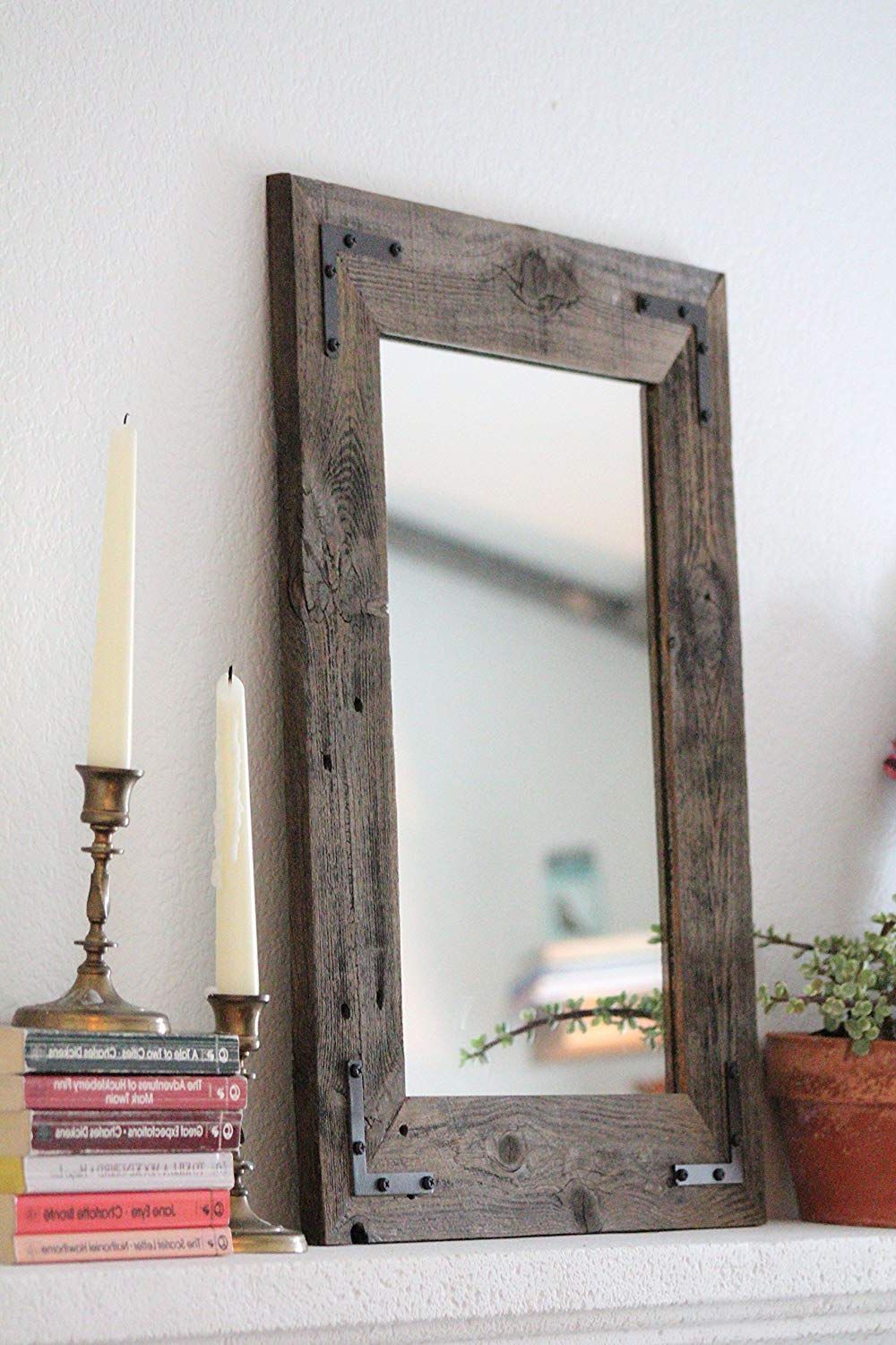Rustic Wall Mirrors Within Newest Rustic Wall Mirror – Wall Mirror – 18 X 24 Vanity Mirror – Bathroom Mirror  – Rustic Mirror – Reclaimed Wood Mirror – Bathroom Vanity (Photo 4 of 20)
