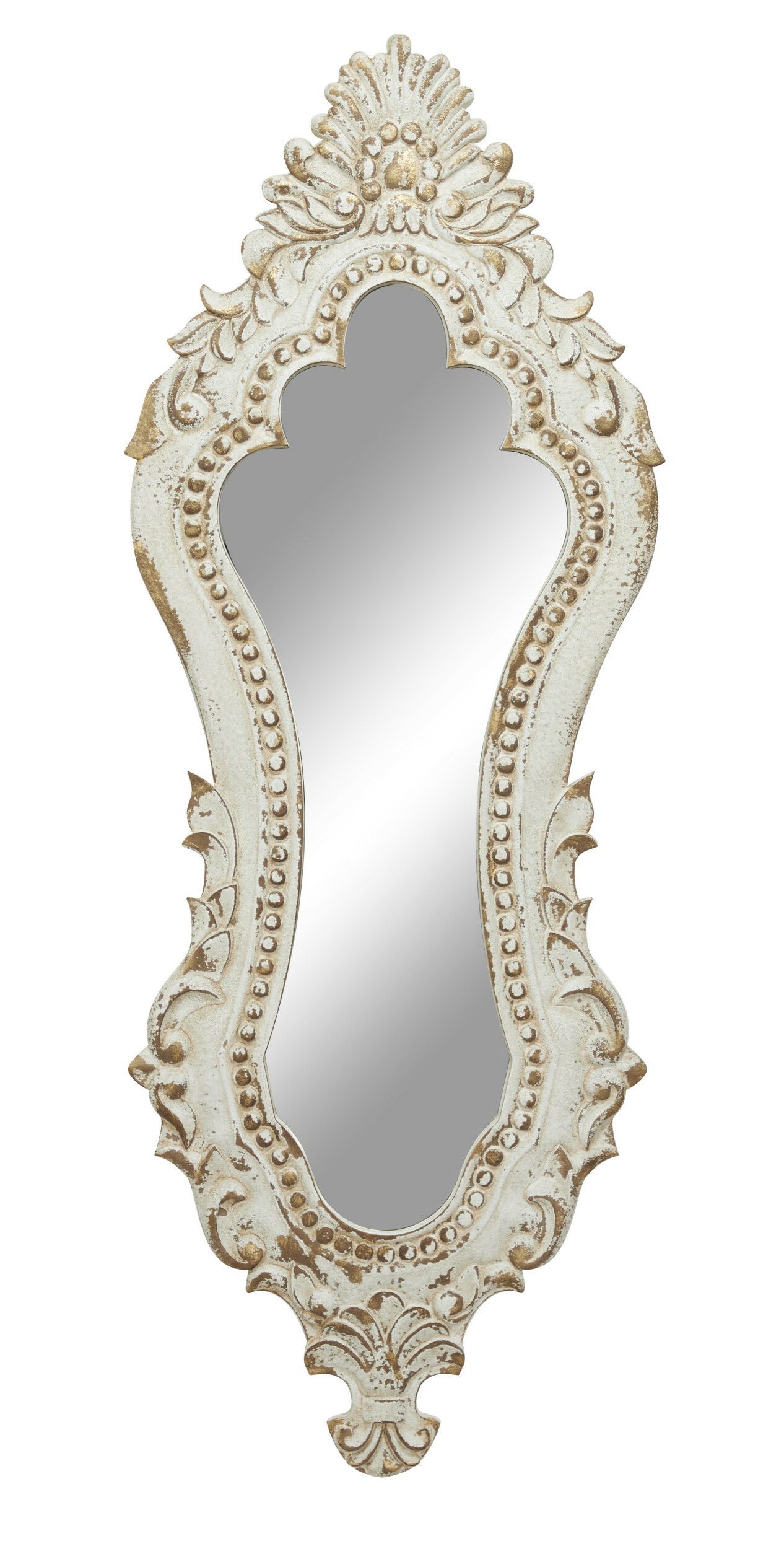 Saylor Wall Mirrors Within Best And Newest Harry Oval Distressed Accent Mirror (View 15 of 20)
