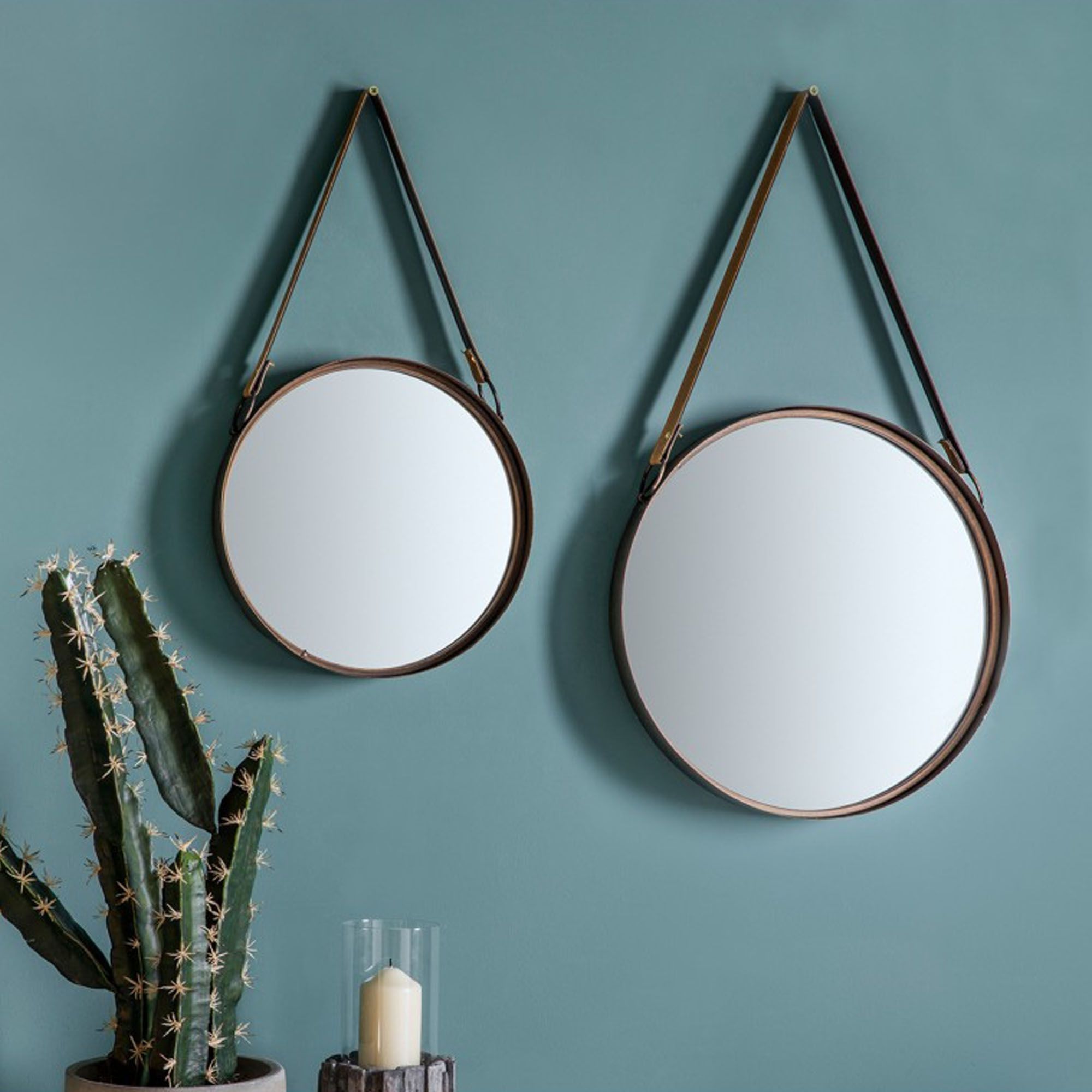 Set Of 2 Marston Wall Mirrors Within Preferred Round Wall Mirror Sets (View 19 of 20)