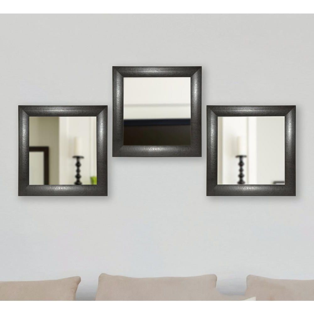 Set Of 3 Wall Mirrors Intended For Trendy 21.75 In. X 21.75 In (View 3 of 20)