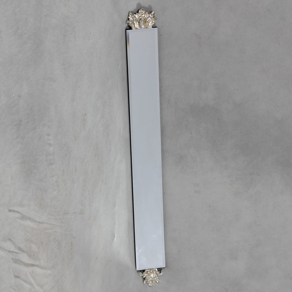 Slim Frameless Crested Wall Mirror Pertaining To Widely Used Slim Wall Mirrors (View 3 of 20)