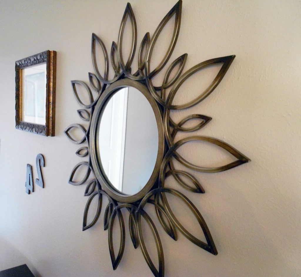 Small Round Decorative Wall Mirrors Regarding Current Beautiful Small Decorative Wall Mirrors Shelves Panels (View 3 of 20)
