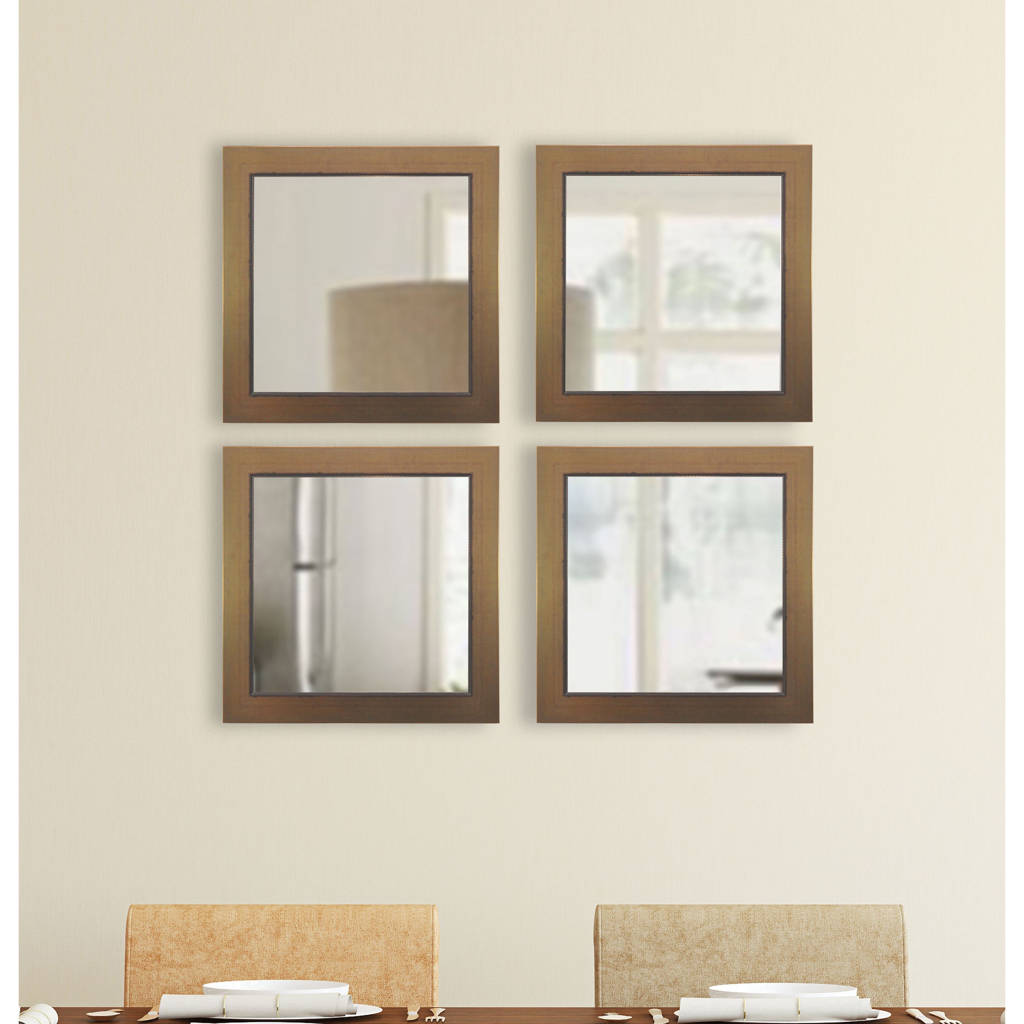 Square Wall Mirror Sets Throughout Current Rayne Mirrors Lowe Square Wall Mirror – Set Of  (View 9 of 20)