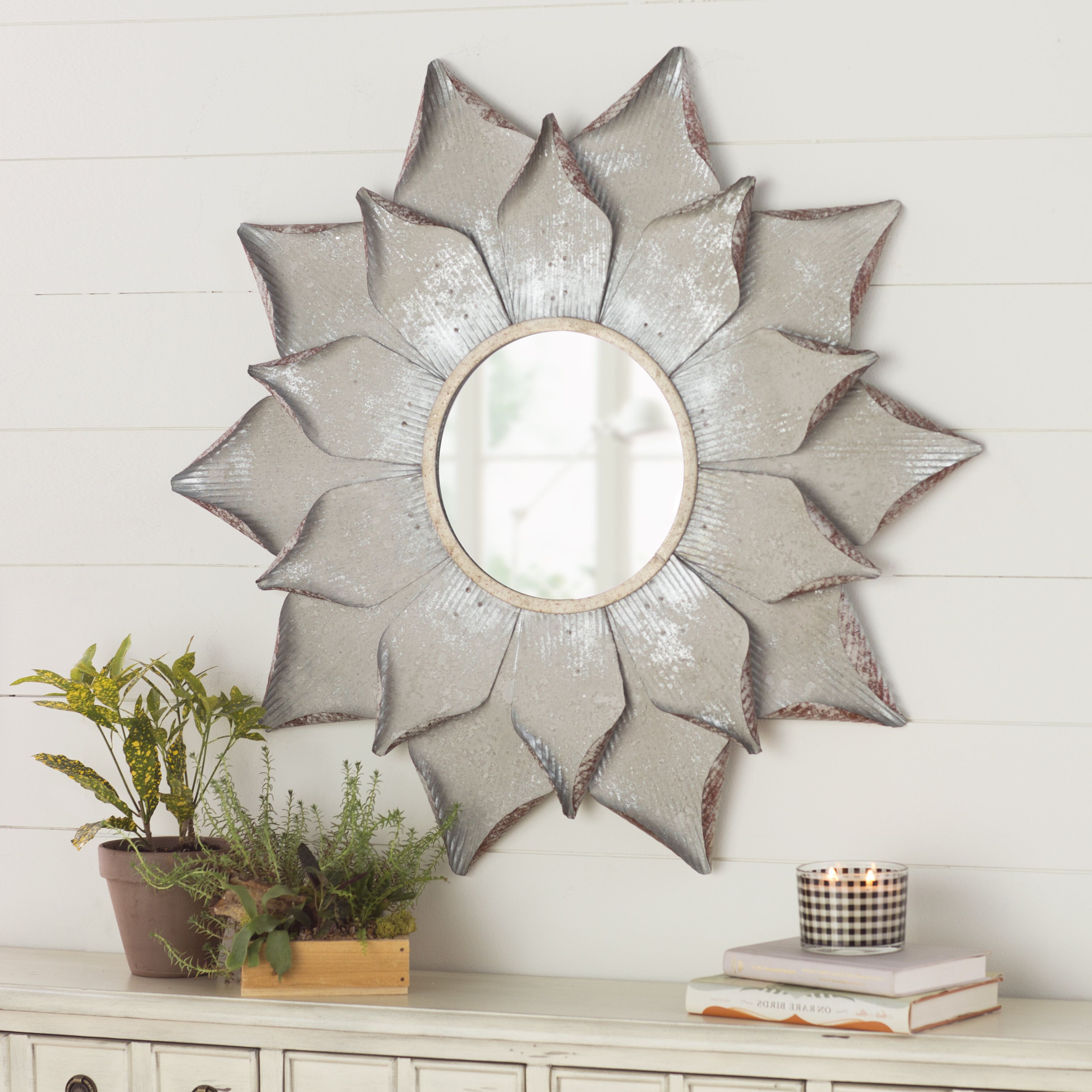 Stacy Multi Layer Flower Accent Mirror Intended For Most Popular Cromartie Tree Branch Wall Mirrors (View 12 of 20)