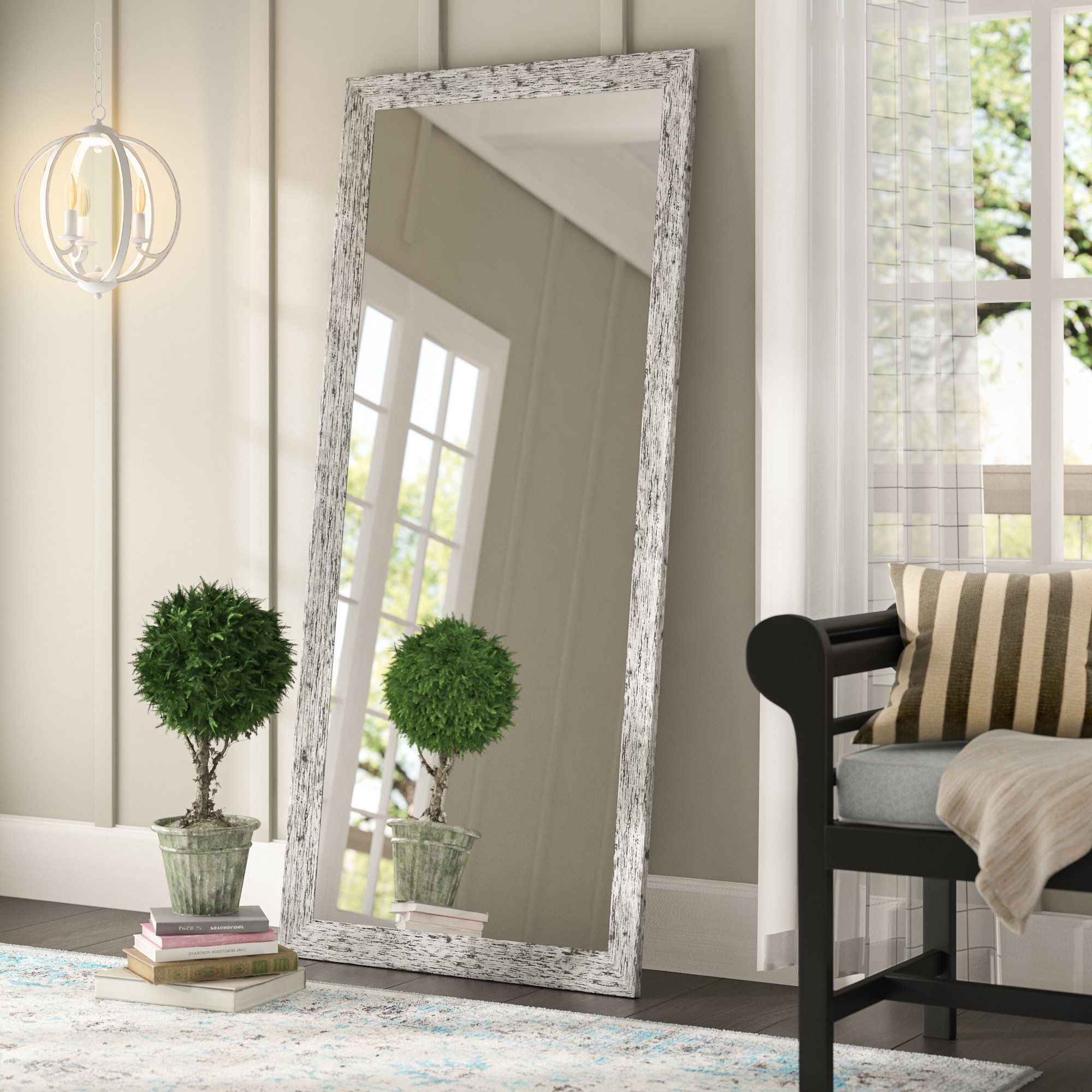 Trendy Pandit Full Length Mirror Pertaining To Handcrafted Farmhouse Full Length Mirrors (View 5 of 20)
