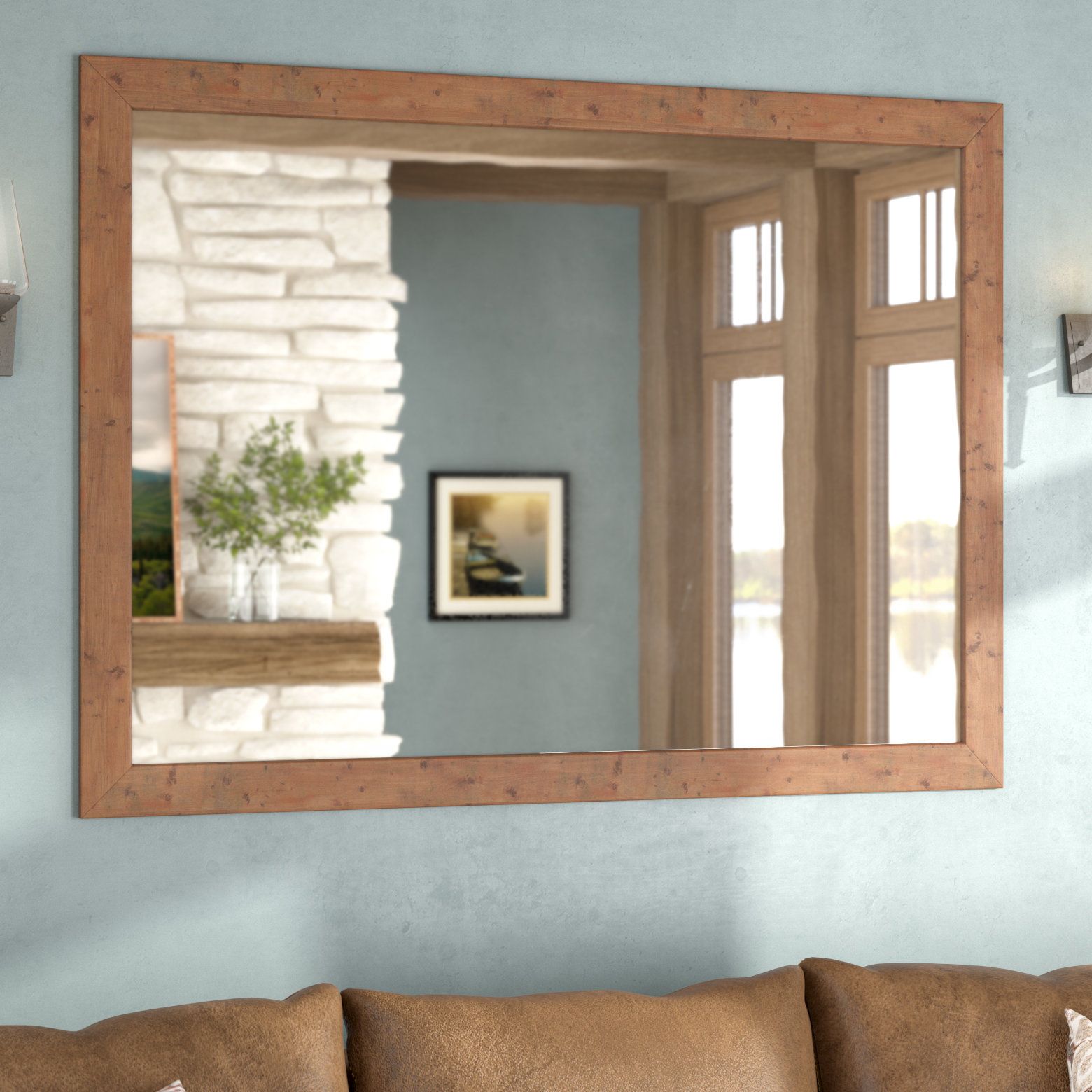 Union Rustic Landover Accent Mirror Inside Most Popular Tifton Traditional Beveled Accent Mirrors (View 17 of 20)
