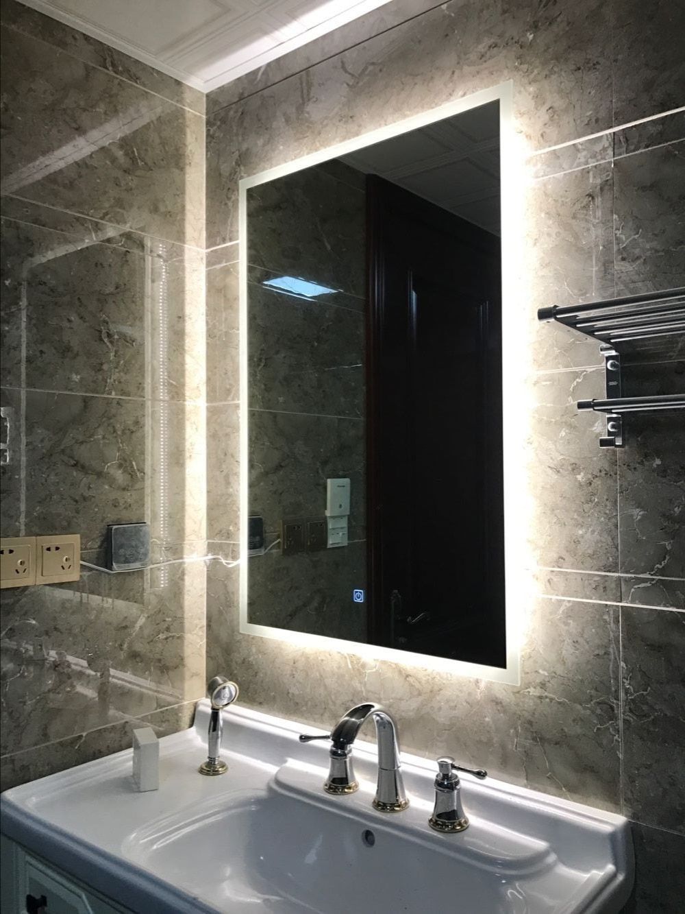 [%us $180.0 10% Off|box Diffusers Led Backlit Bathroom Mirror Vanity Square  Wall Mount Bathroom Finger Touch Light Mirror Bath Mirrors In Bath Mirrors Inside Trendy Backlit Wall Mirrors|backlit Wall Mirrors With Famous Us $180.0 10% Off|box Diffusers Led Backlit Bathroom Mirror Vanity Square  Wall Mount Bathroom Finger Touch Light Mirror Bath Mirrors In Bath Mirrors|most Up To Date Backlit Wall Mirrors Within Us $180.0 10% Off|box Diffusers Led Backlit Bathroom Mirror Vanity Square  Wall Mount Bathroom Finger Touch Light Mirror Bath Mirrors In Bath Mirrors|2020 Us $ (View 4 of 20)