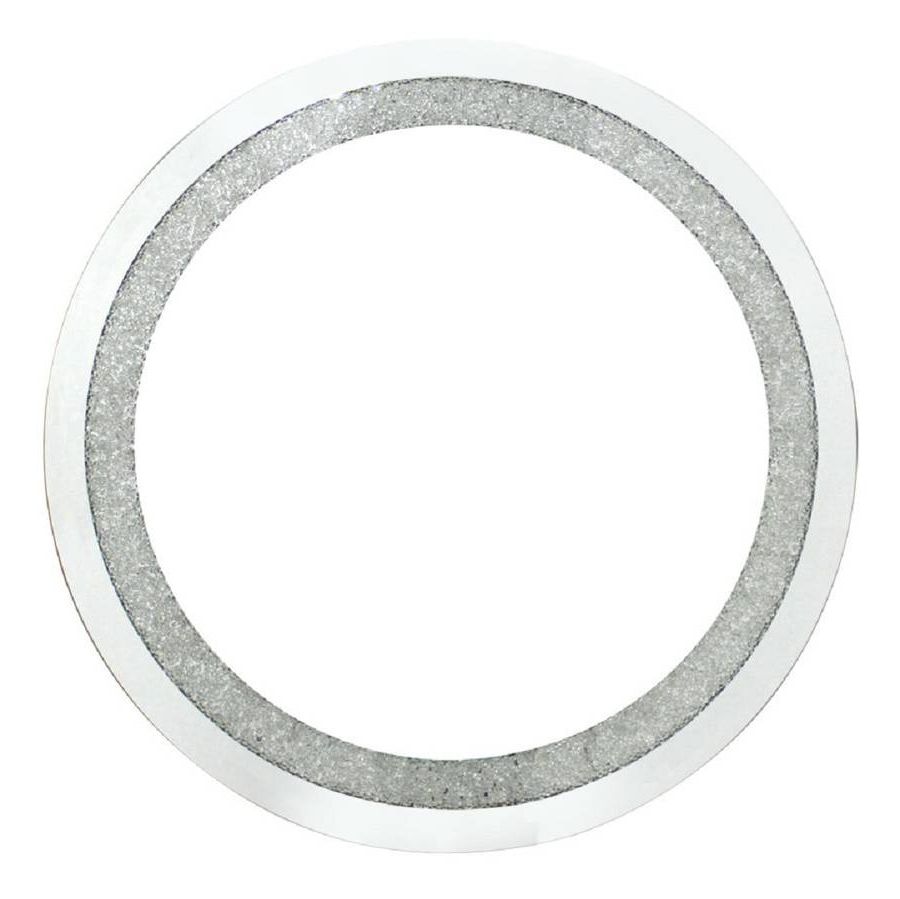 Wall Mirrors With Crystals For Trendy Circular Wall Mirror With Swarovski Crystals (View 14 of 20)