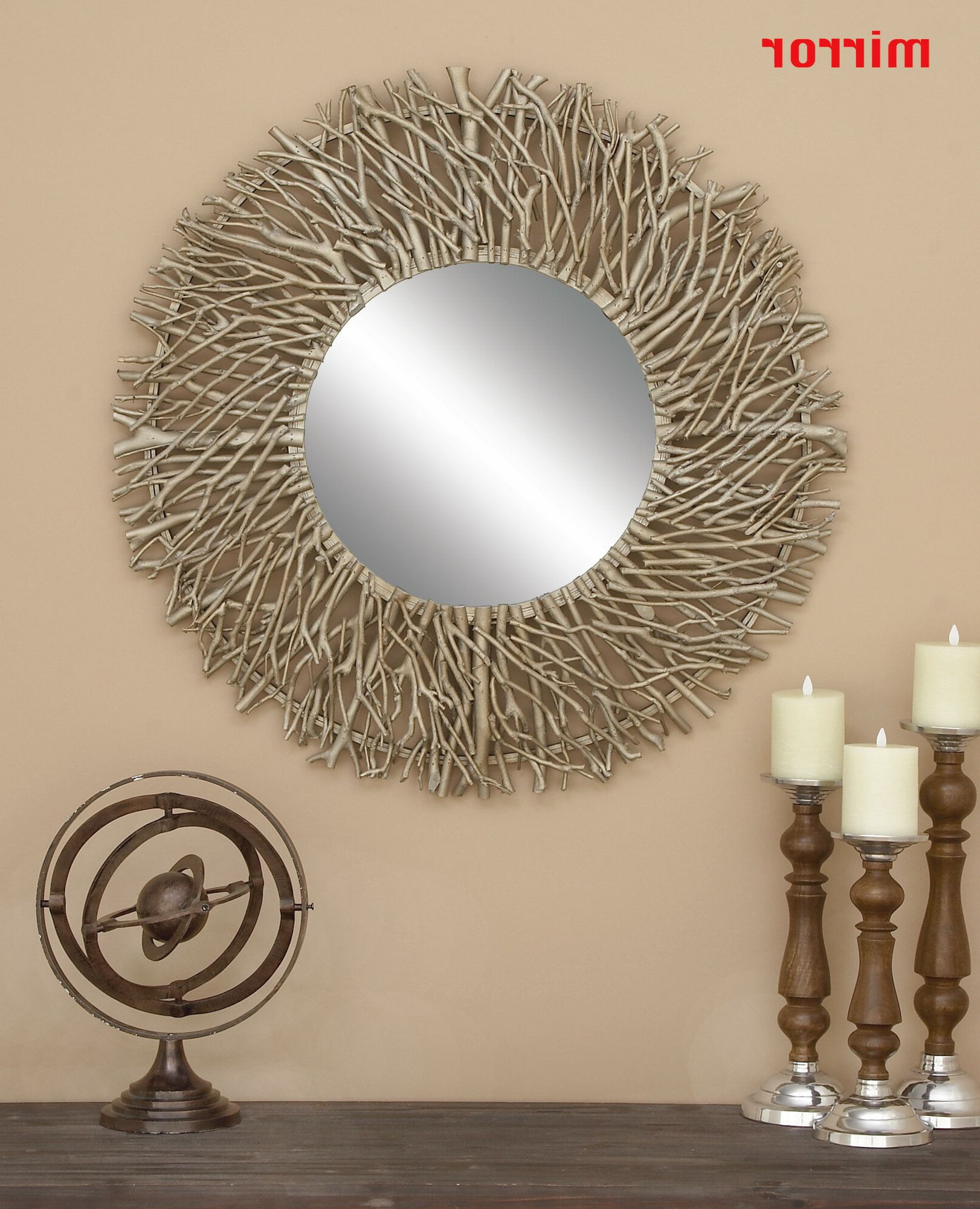 Wall Mounted Mirror Within Current Cromartie Tree Branch Wall Mirrors (View 8 of 20)