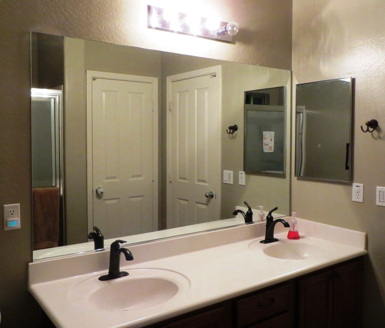 Well Known Frame Bathroom Wall Mirrors Mirror Ideas To Hang Self Stick Tiles In Framing Bathroom Wall Mirrors (View 20 of 20)