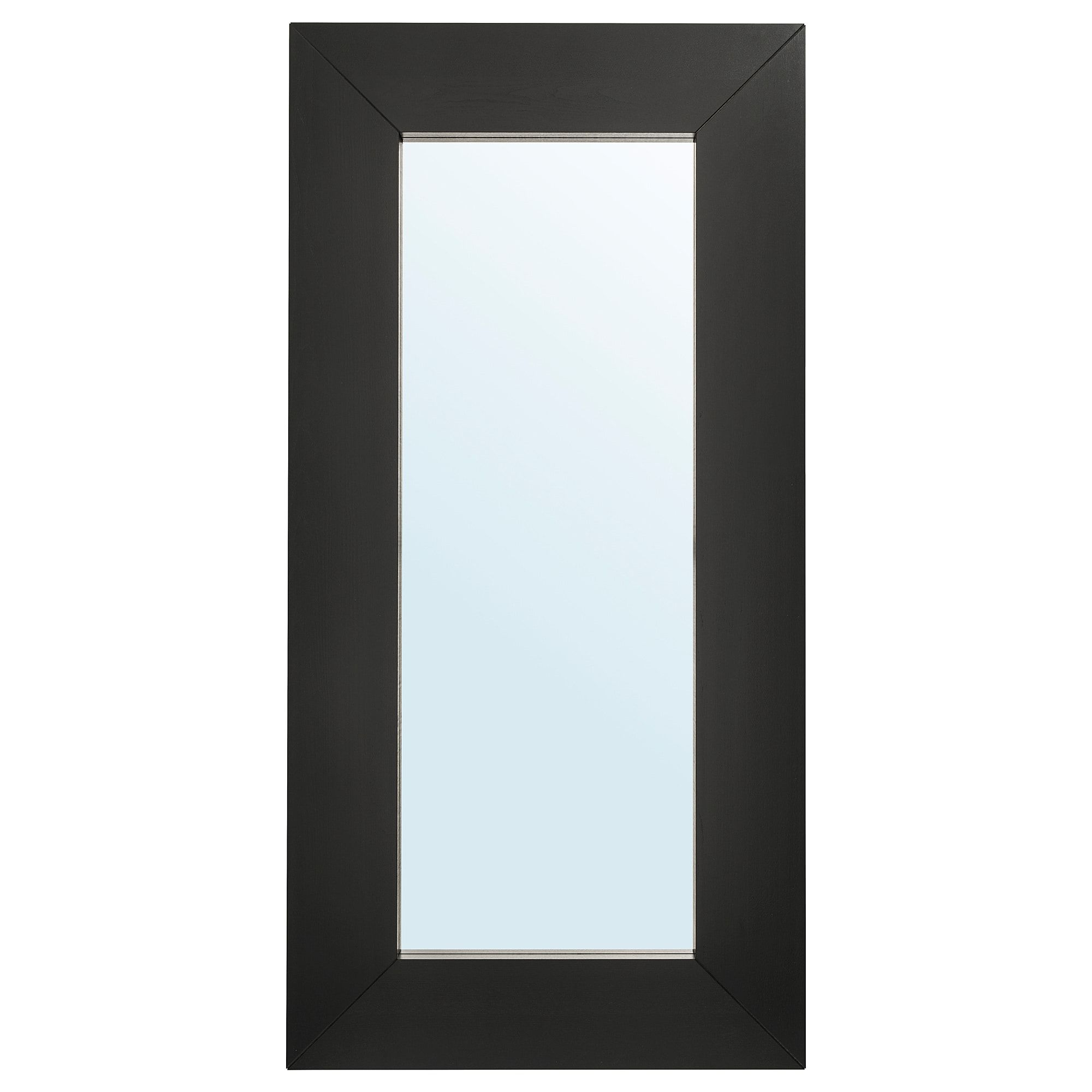 Well Known Huge Wall Mirrors Ikea Within Mongstad Mirror, Black Brown (View 1 of 20)