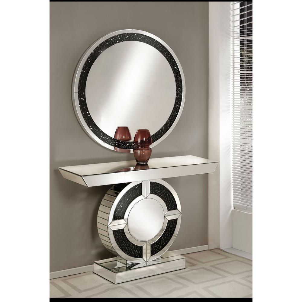 Well Known Noor Mirrored And Faux Gem Stones Accent Mirror For Accent Mirrors (View 20 of 20)