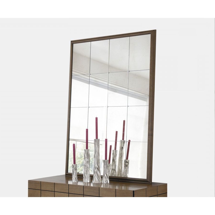 Well Known Studded Wall Mirrors Within Panelled Studded Wall Mirror (View 14 of 20)