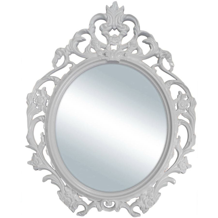 Well Known The Decorative Wall Mirror And Great Old Style For Classic Pertaining To White Decorative Wall Mirrors (View 14 of 20)